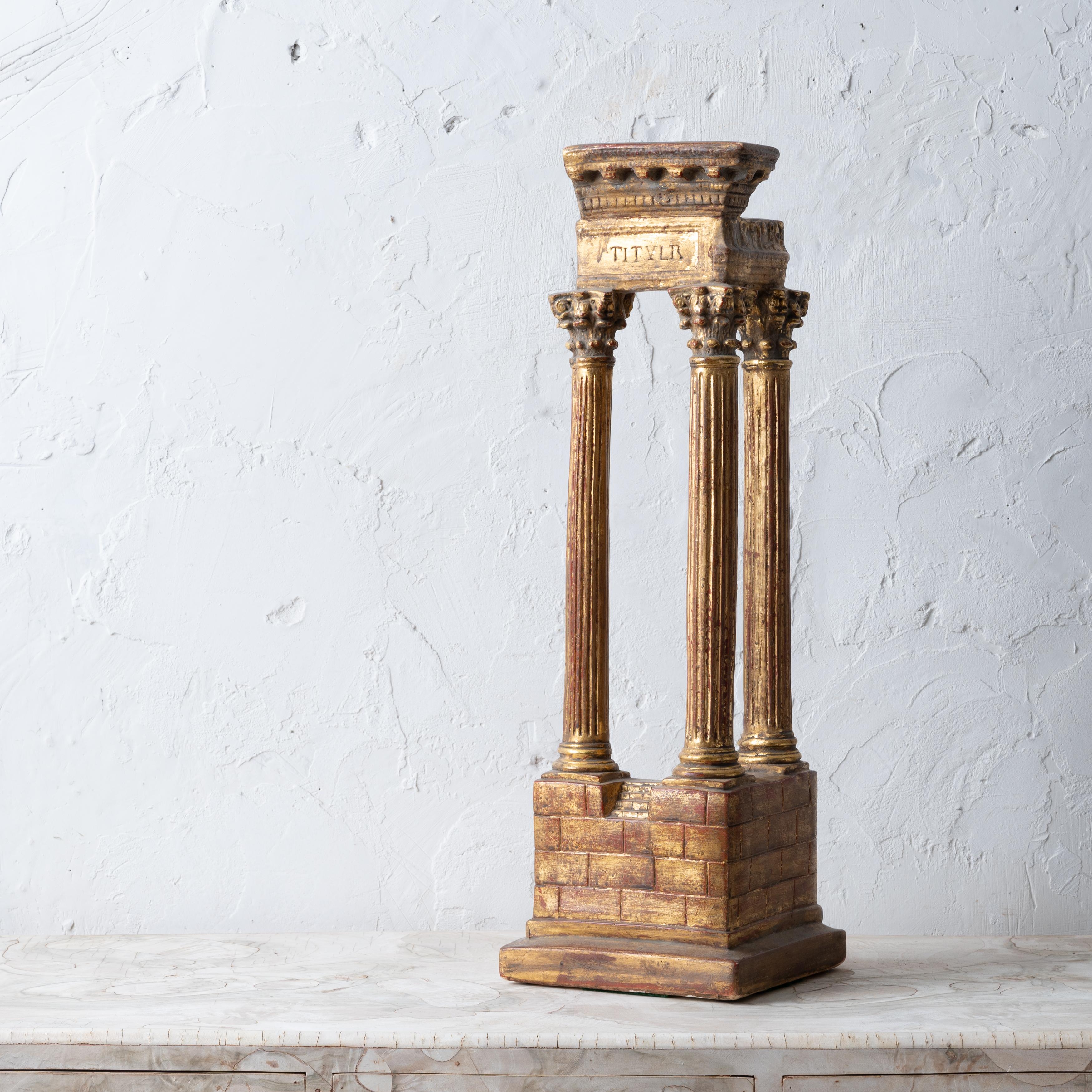 A Grand Tour Plaster Temple of Vespasian For Sale 2