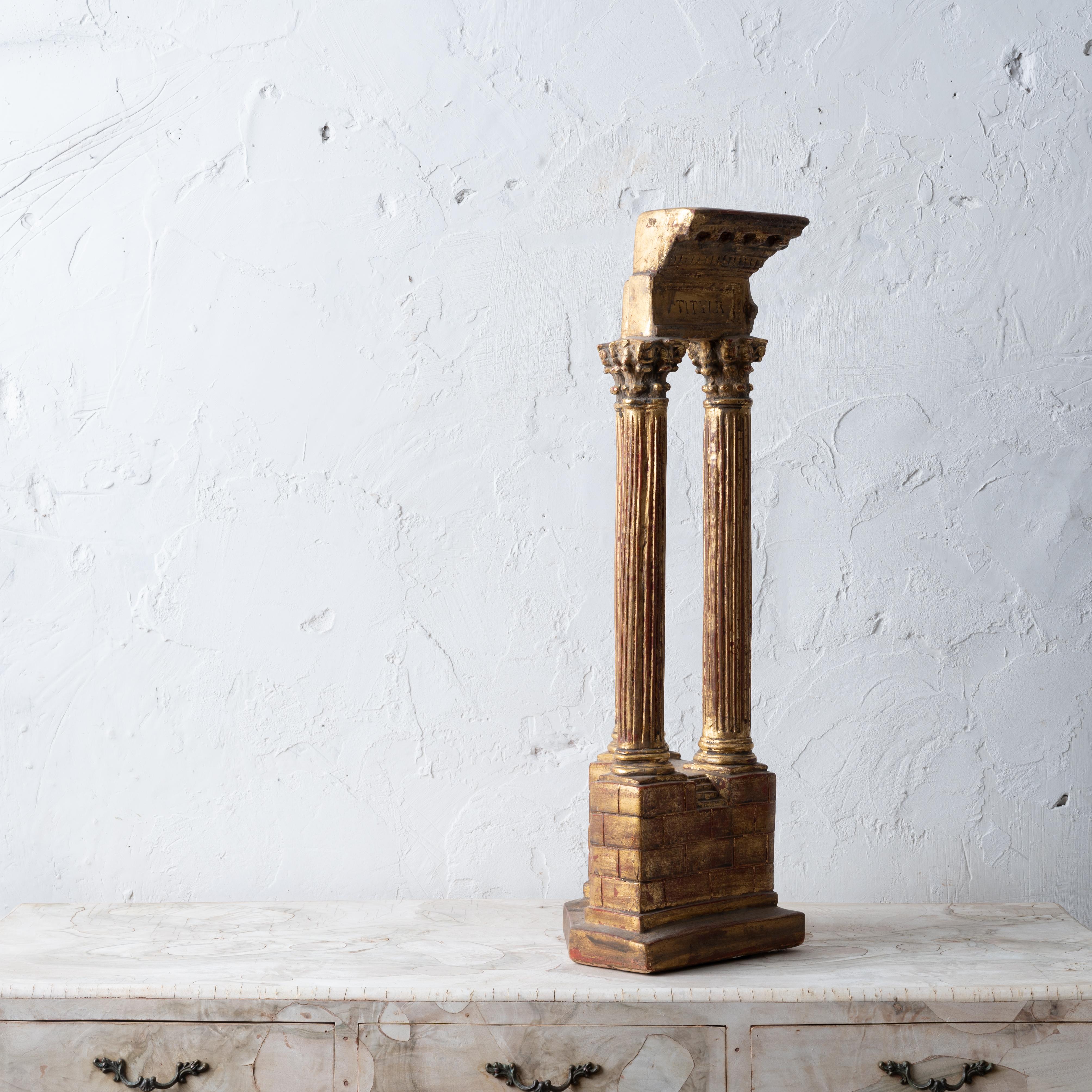 A Grand Tour Plaster Temple of Vespasian For Sale 3