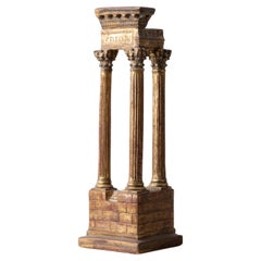 Il Tempio di Vespasiano in gesso del Grand Tour