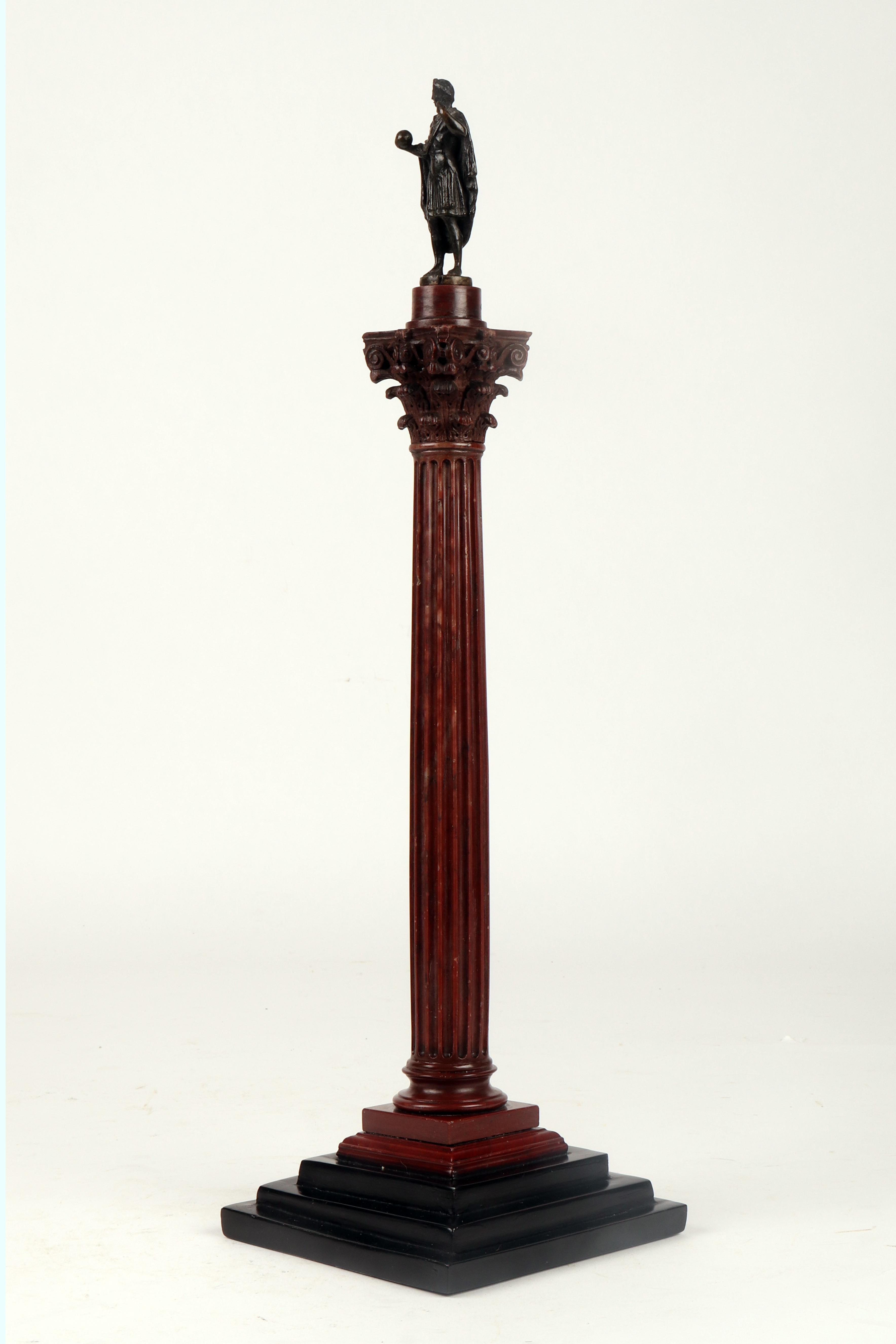 Italian A Grand Tour souvenir, Rome stage. Trajan's column, Italy early 19th century. For Sale
