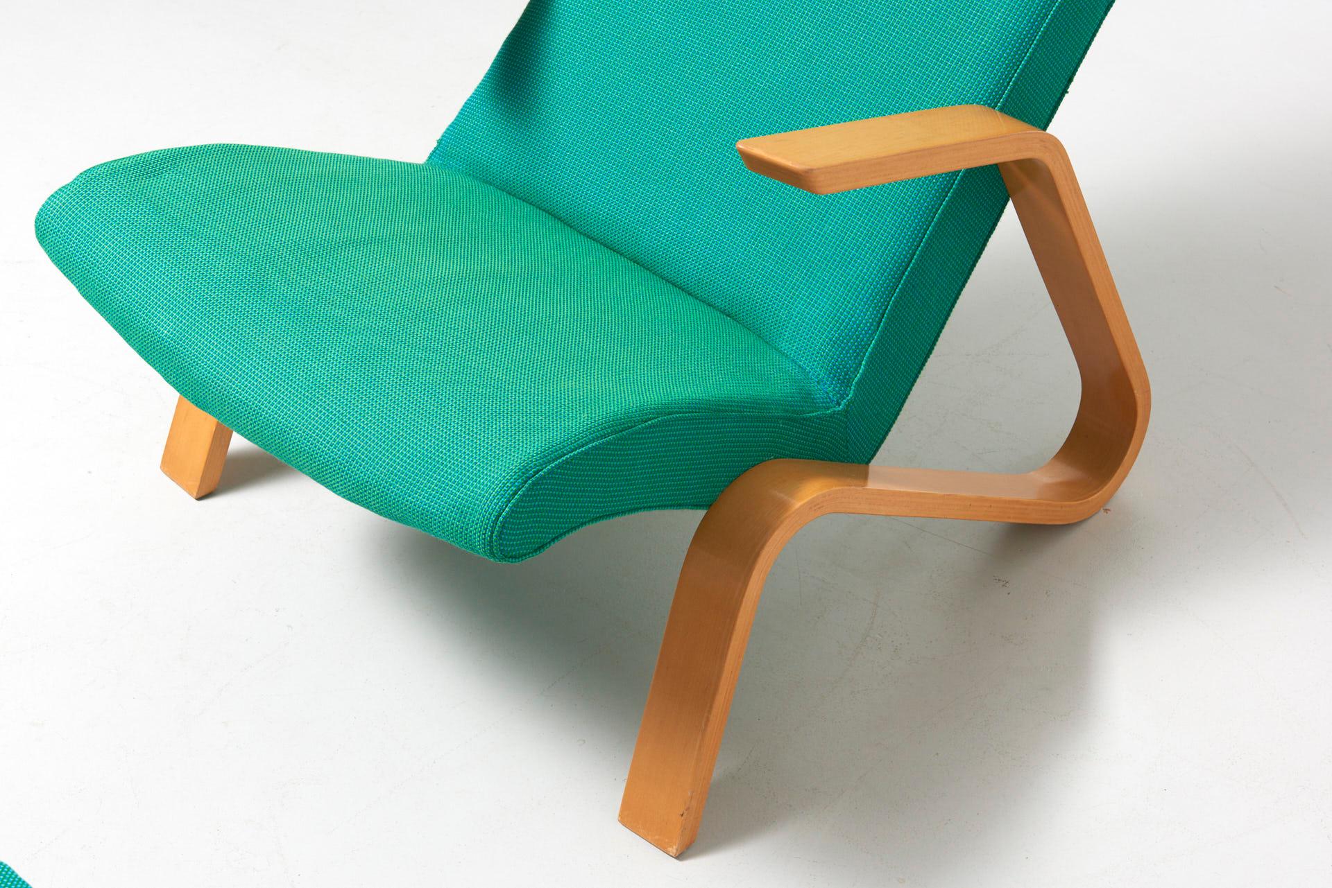 Grasshopper Chair with Ottoman by Eero Saarinen for Knoll International (Mitte des 20. Jahrhunderts)