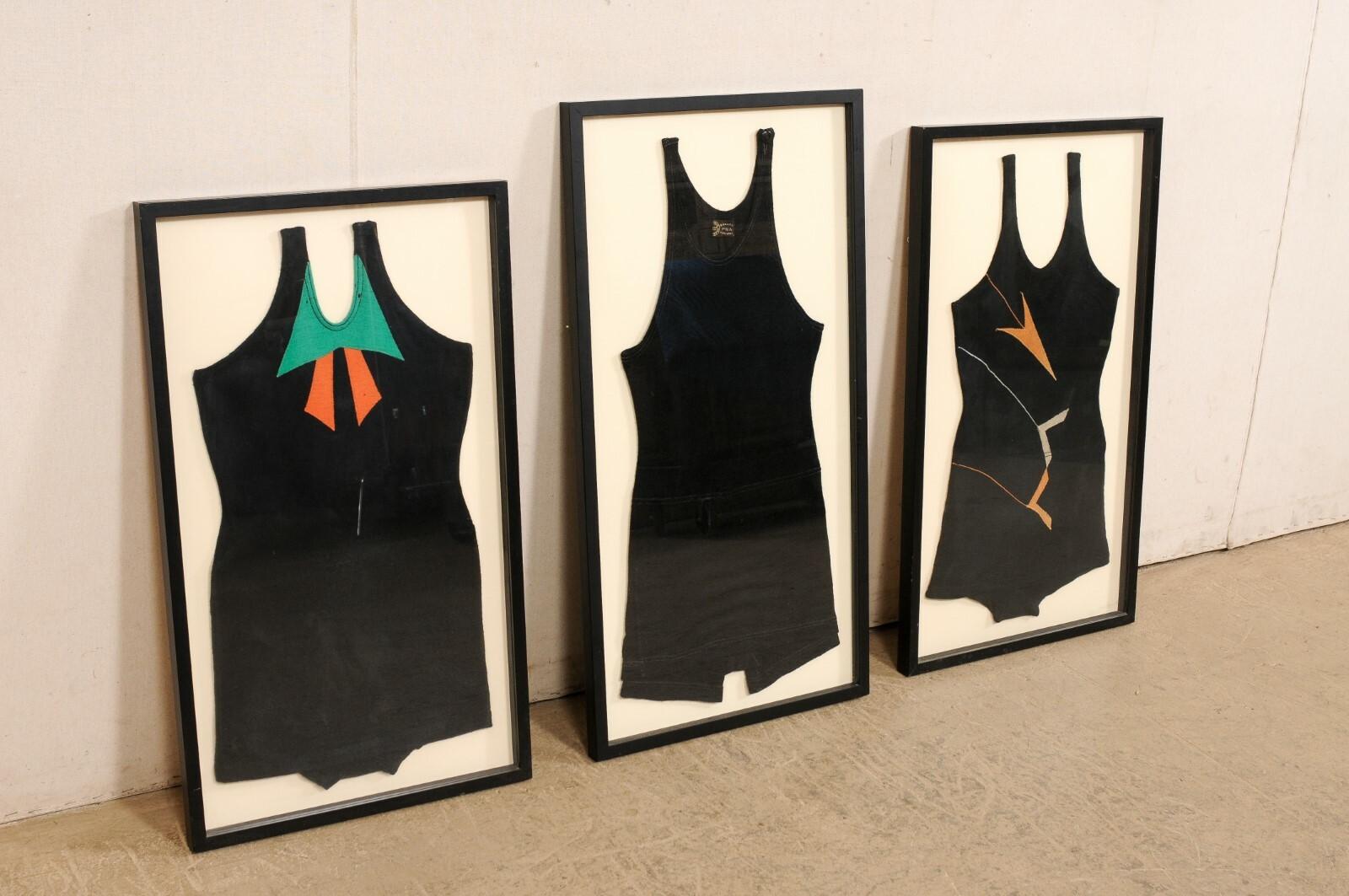 A Great Collection of Custom Framed 1920's Swimwear For Sale 2