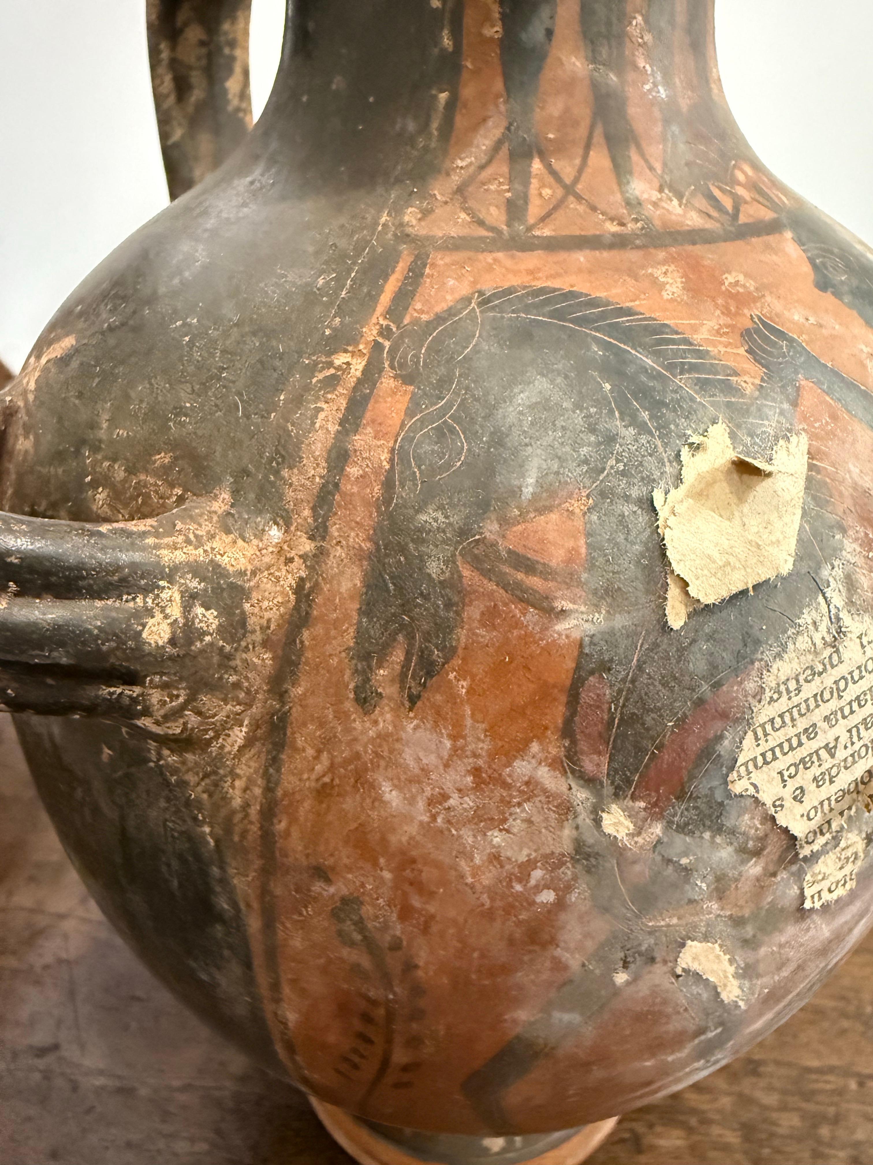 A Greek Black Figure Style Grand Tour Hydria, 19th Century For Sale 8