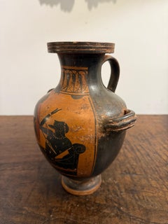 Una hidria griega estilo figura negra de gran viaje, siglo XIX