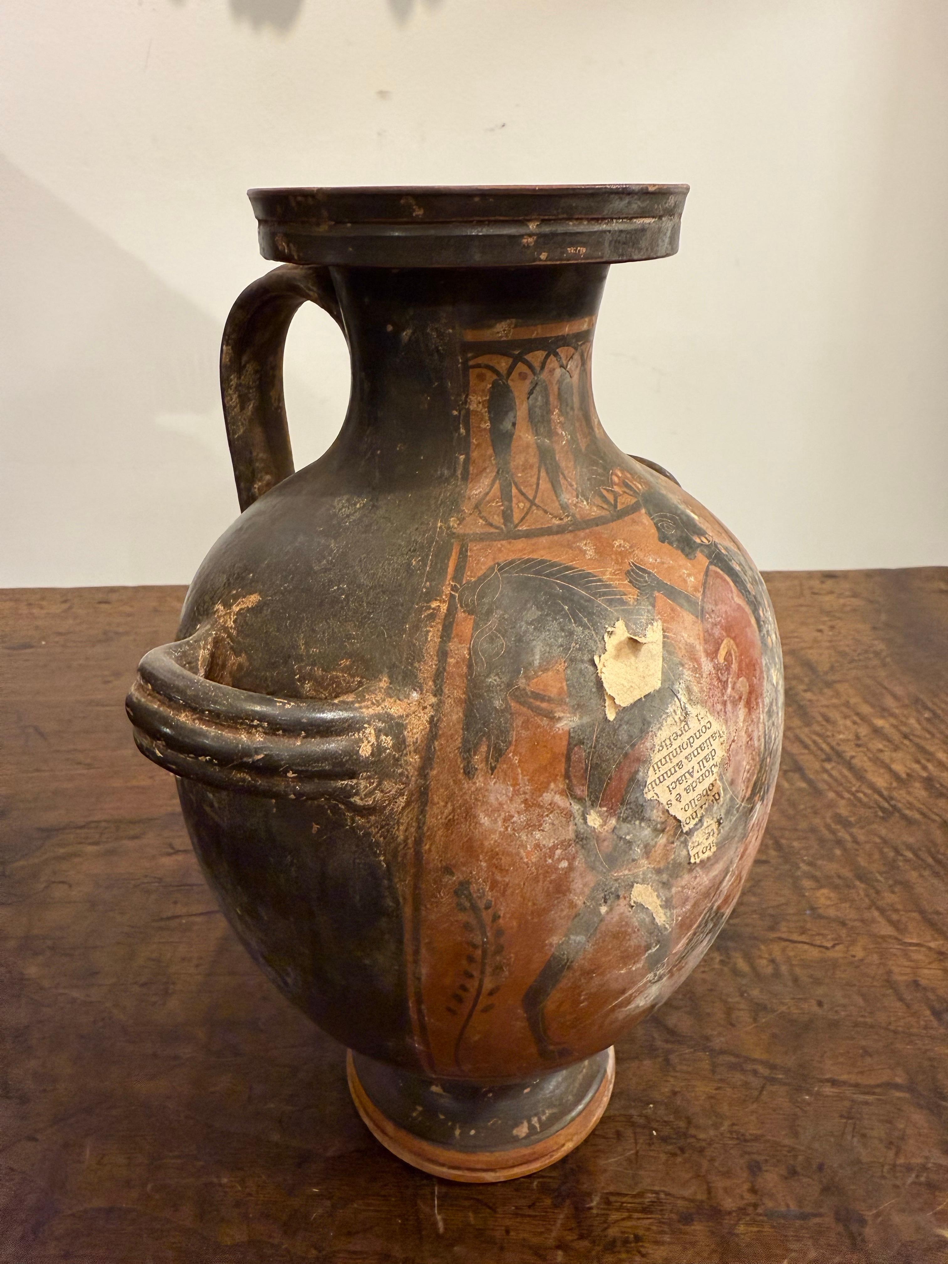 A Greek Black Figure Style Grand Tour Hydria, 19th Century For Sale 4