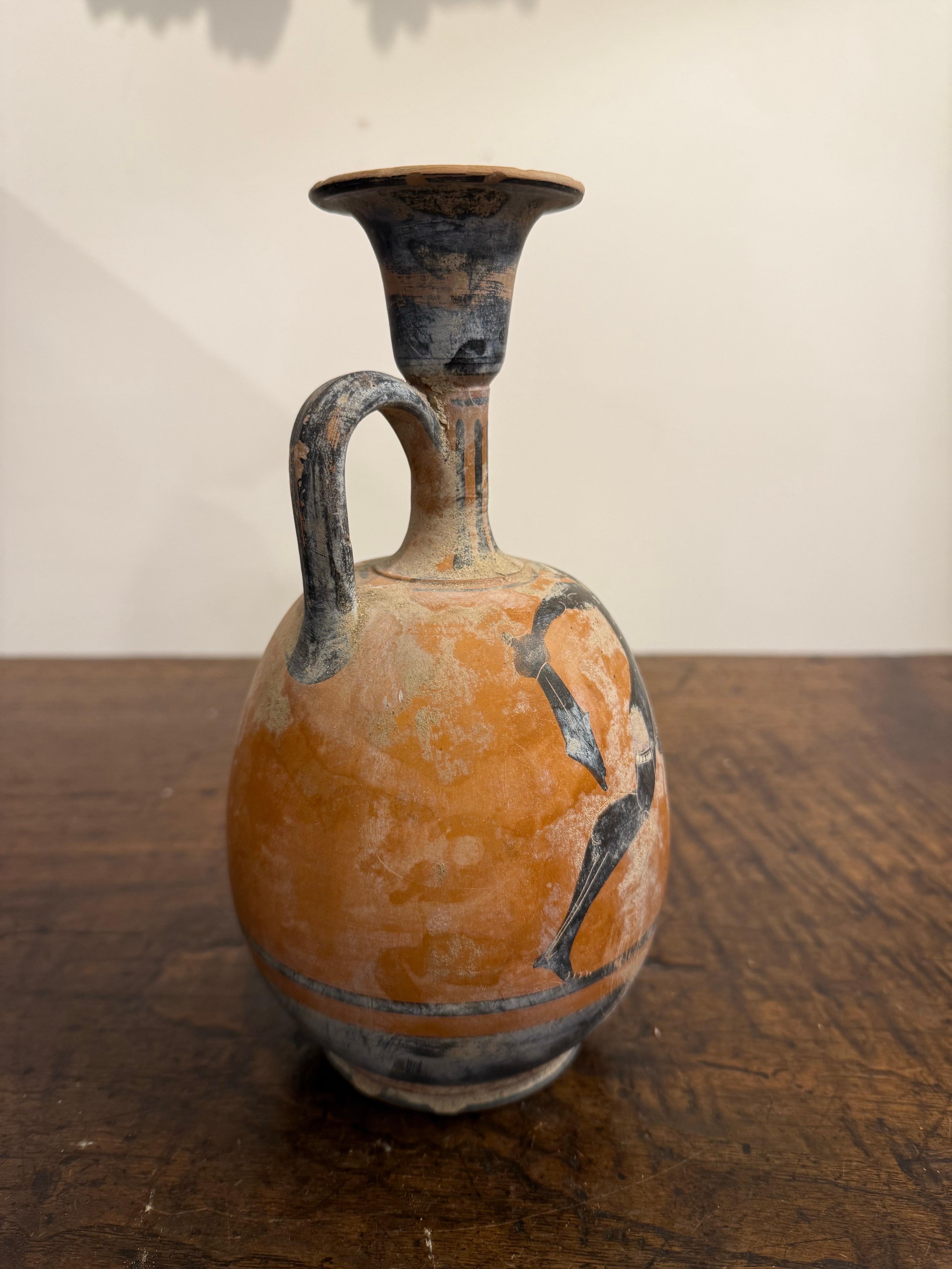 Una figura nera greca in stile Grand Tour Lekythos, XIX secolo in vendita 2