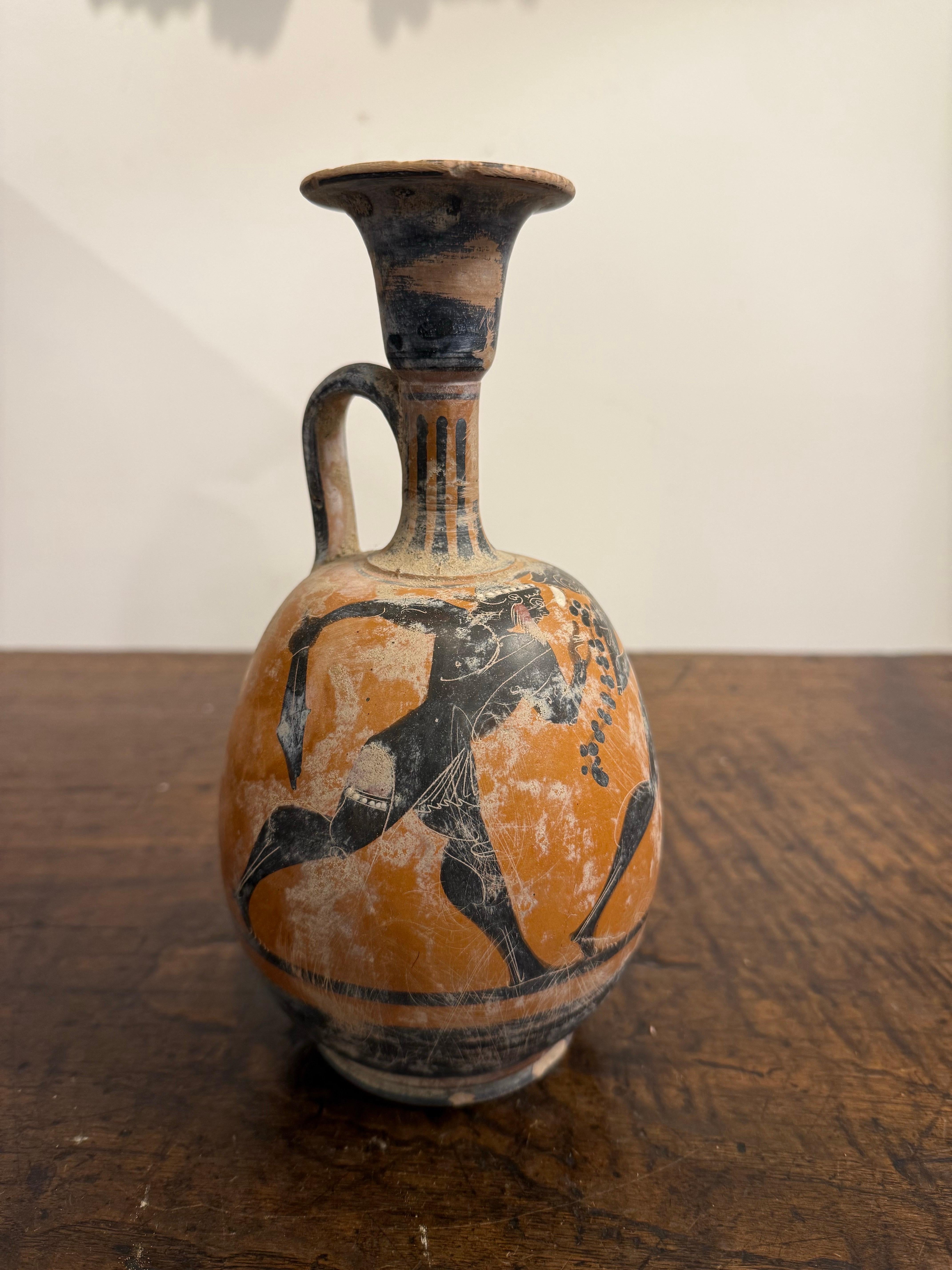 Una figura nera greca in stile Grand Tour Lekythos, XIX secolo in vendita 3