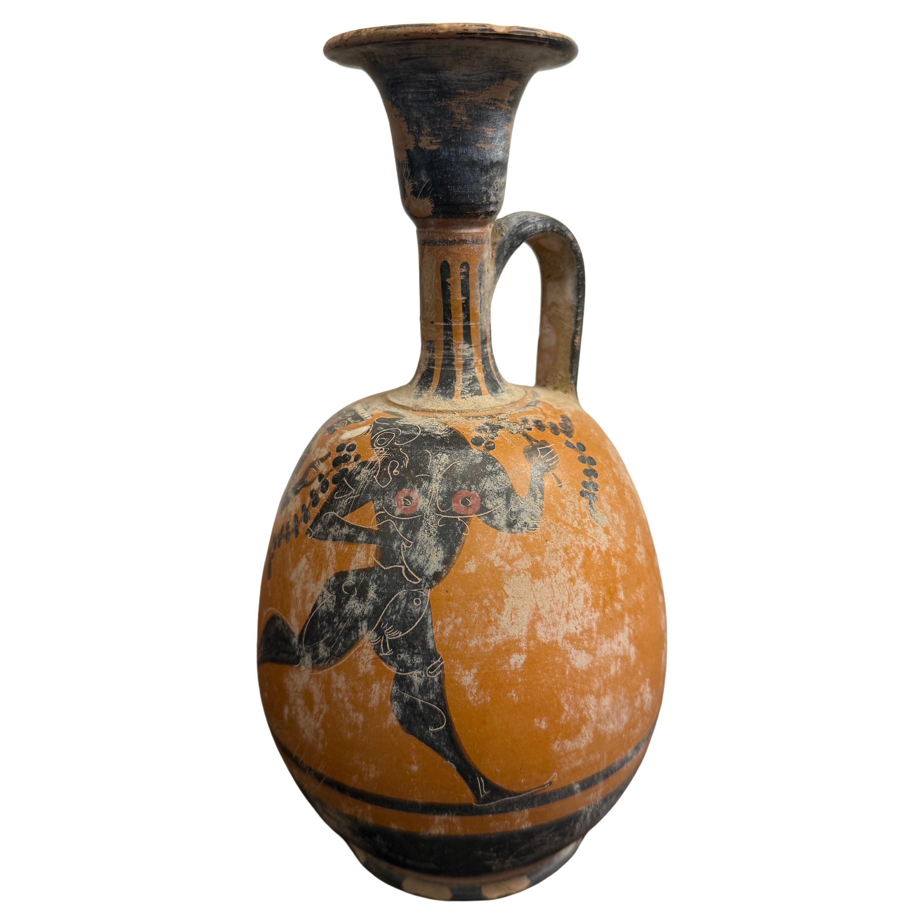 A Greek Black Figure Style Grand Tour Lekythos, 19th Century