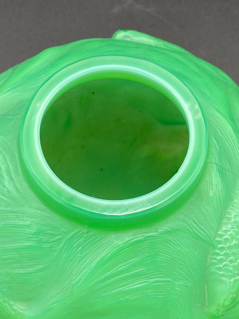 Green Jade Art Deco Formose Vase by R.Lalique 1
