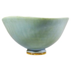 A Green stoneware bowl - Berndt Friberg - Gustavsberg 1963 - Scandinavian Design