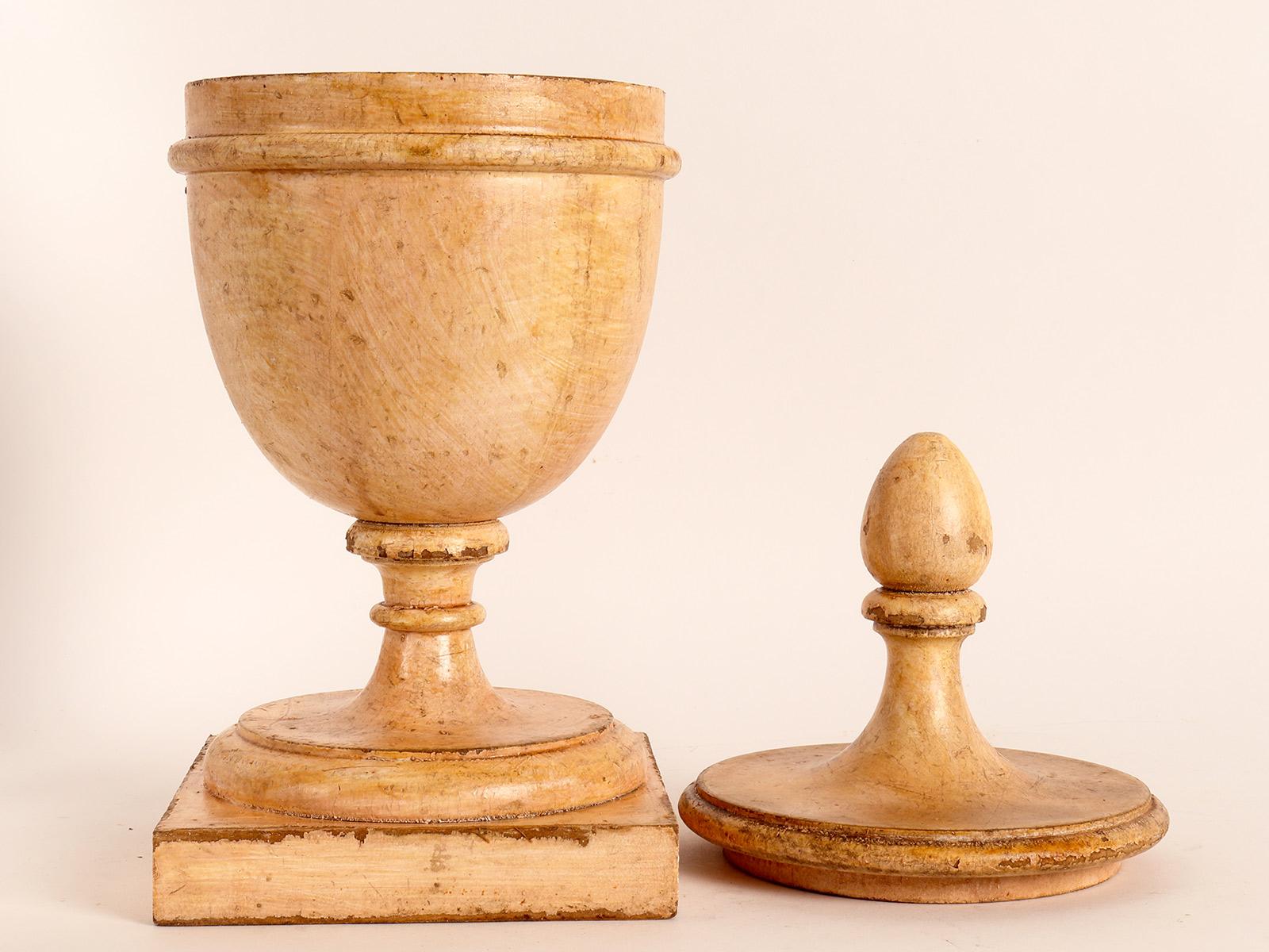 Group of 9 Herbalist Pharmacy Wooden Jars, Italy 1870 4