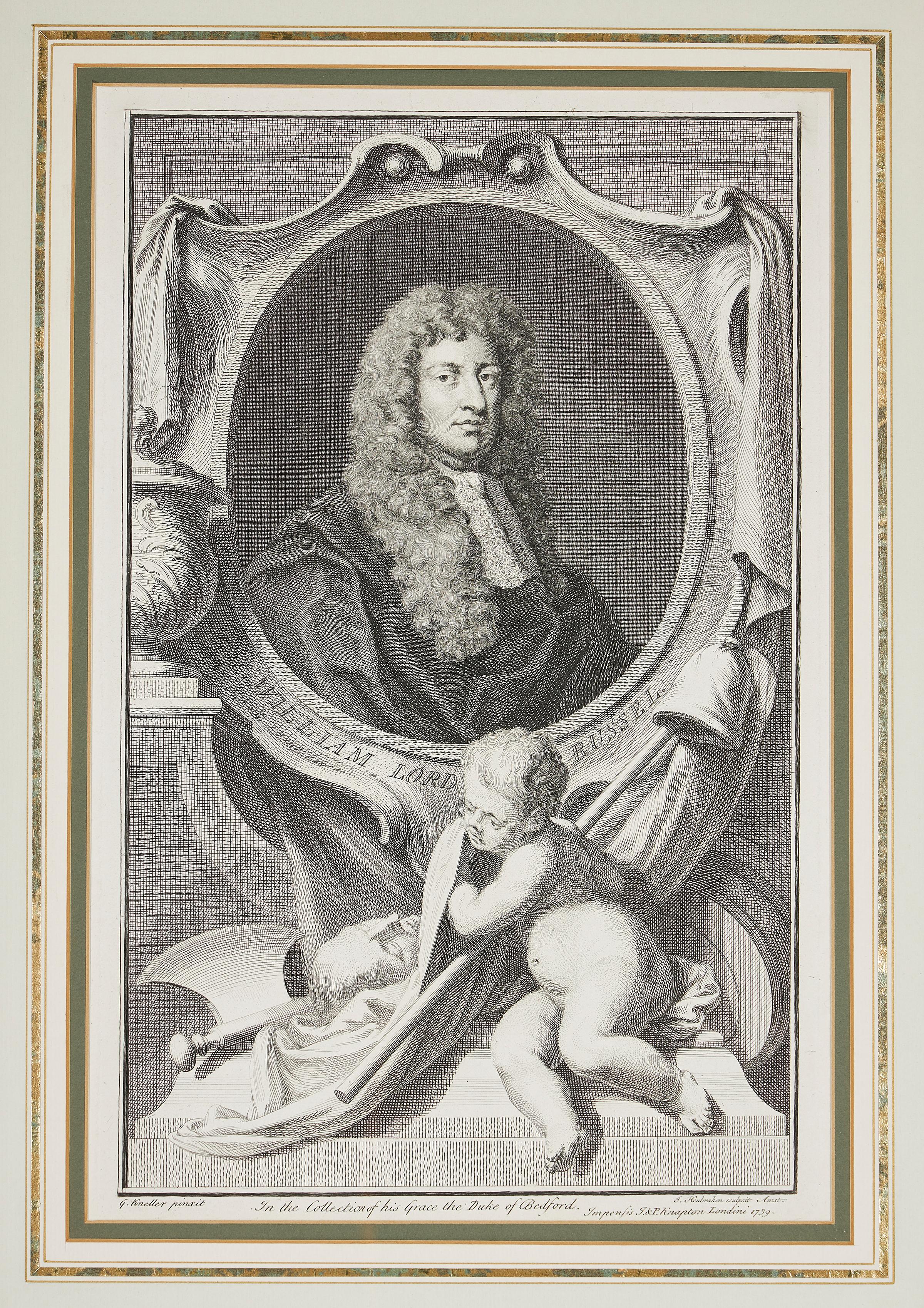 Gruppe von Porträt-Radierungen aus dem 18. Jahrhundert (Britisch) im Angebot