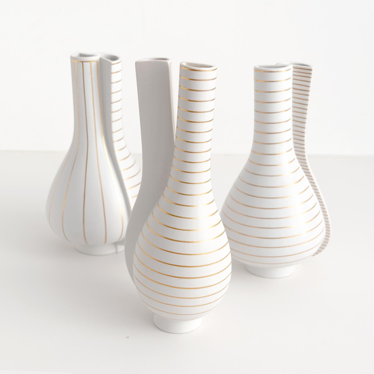 Scandinavian Modern Group of 3 Surrea Series Vases Designed by Wilhelm Kåge for Gustavsberg
