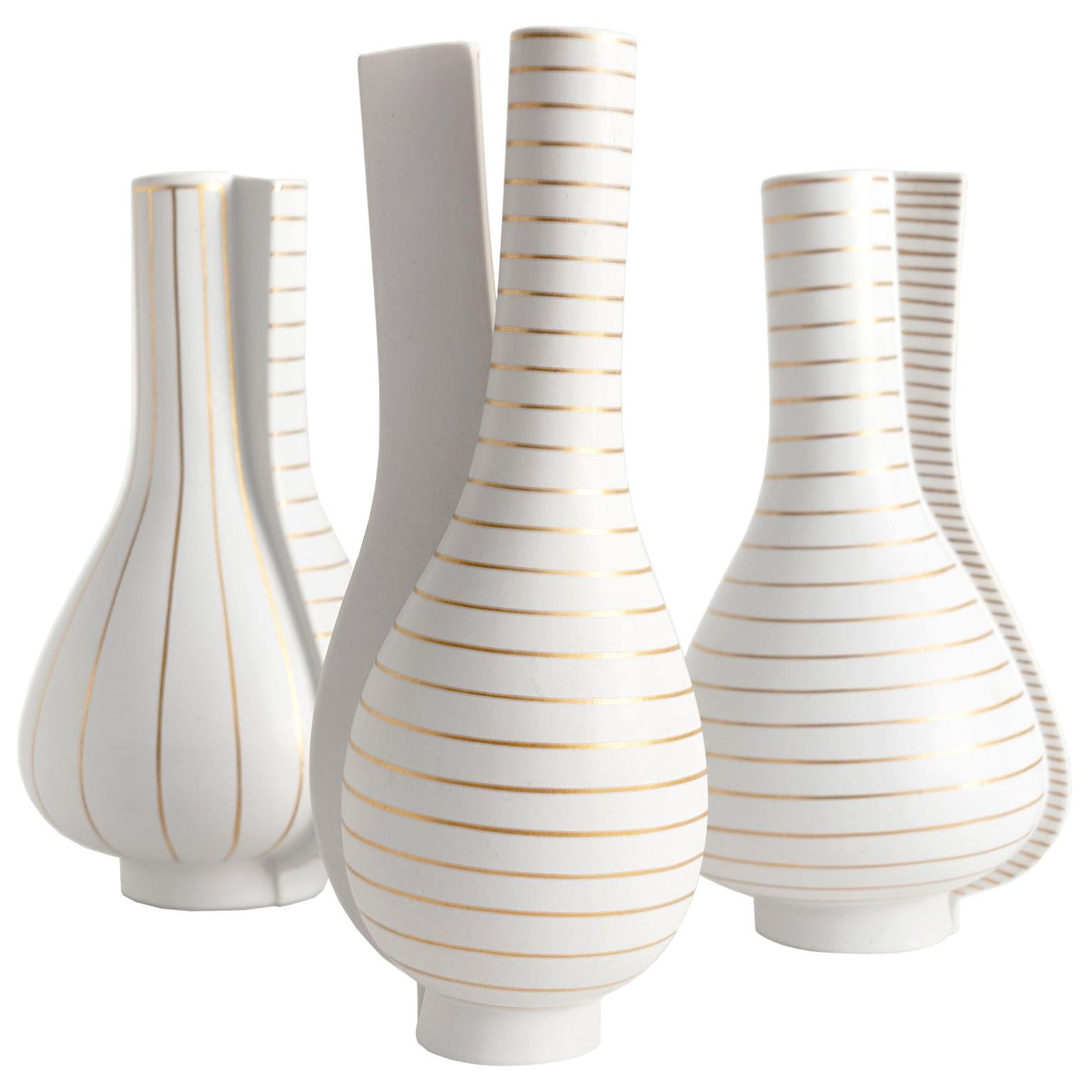 Group of 3 Surrea Series Vases Designed by Wilhelm Kåge for Gustavsberg