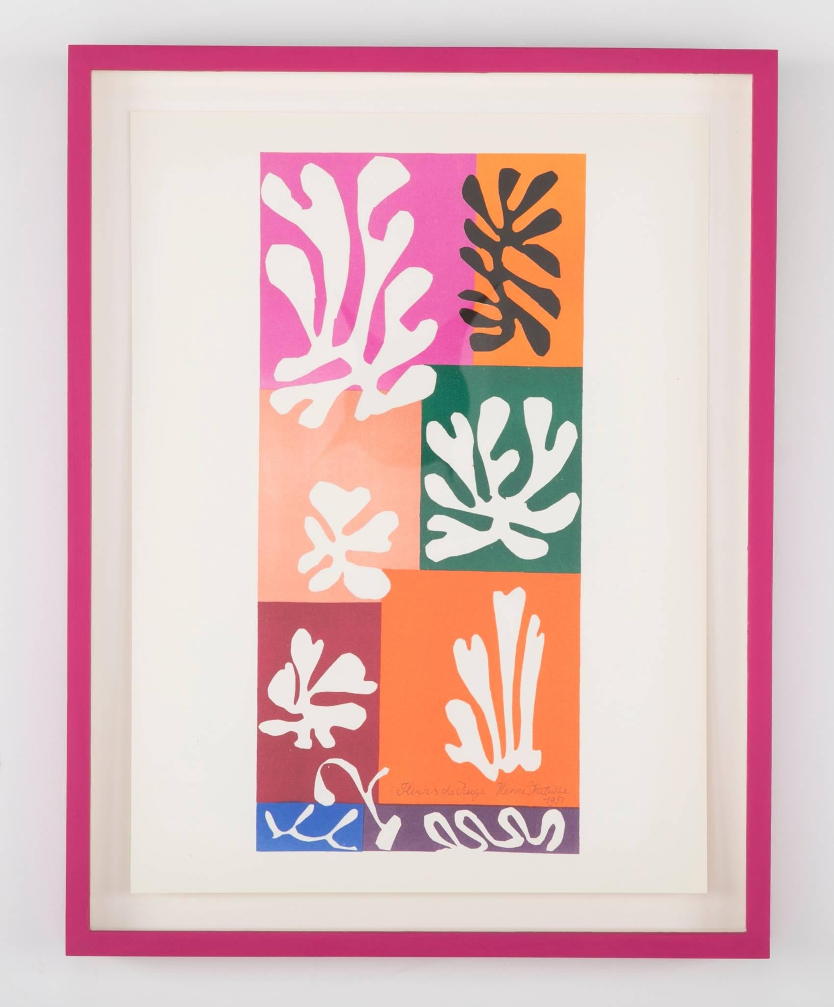 Paper Four Vintage Lithographs after Henri Matisse. For Sale
