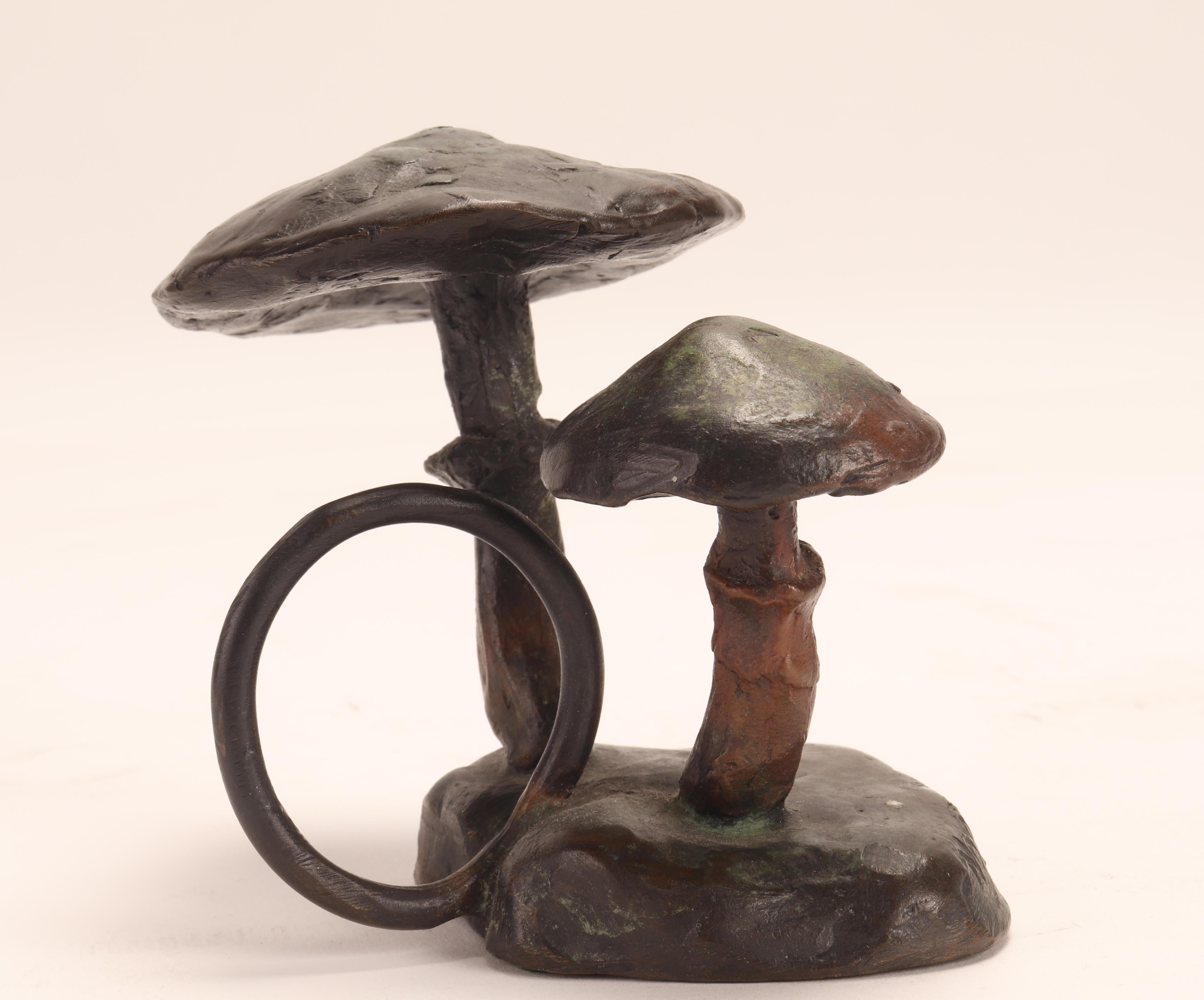 Group of 4 Napkin Holders Depicting Mushrooms, USA 1960 In Excellent Condition For Sale In Milan, IT