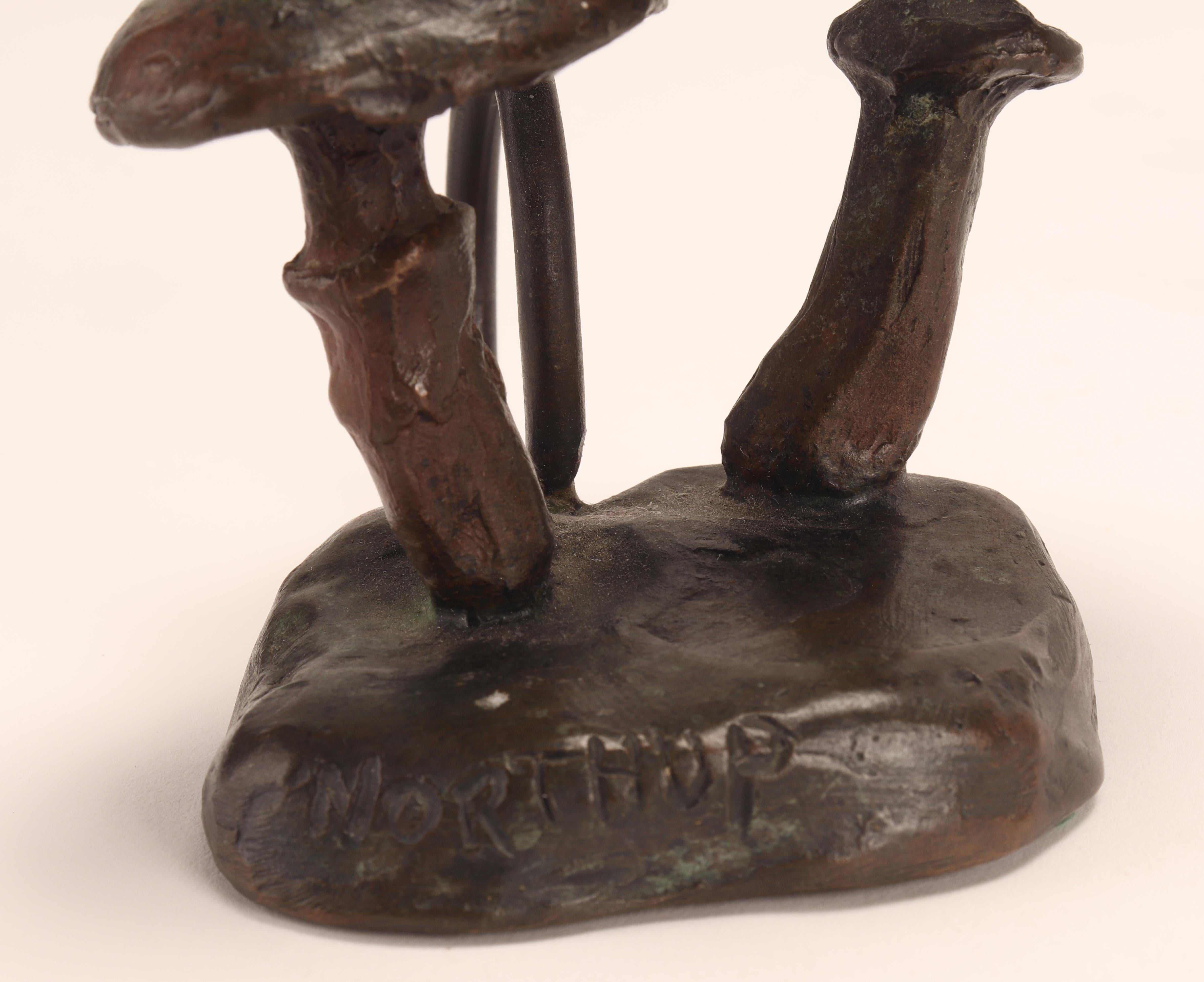 Mid-20th Century Group of 4 Napkin Holders Depicting Mushrooms, USA 1960 For Sale
