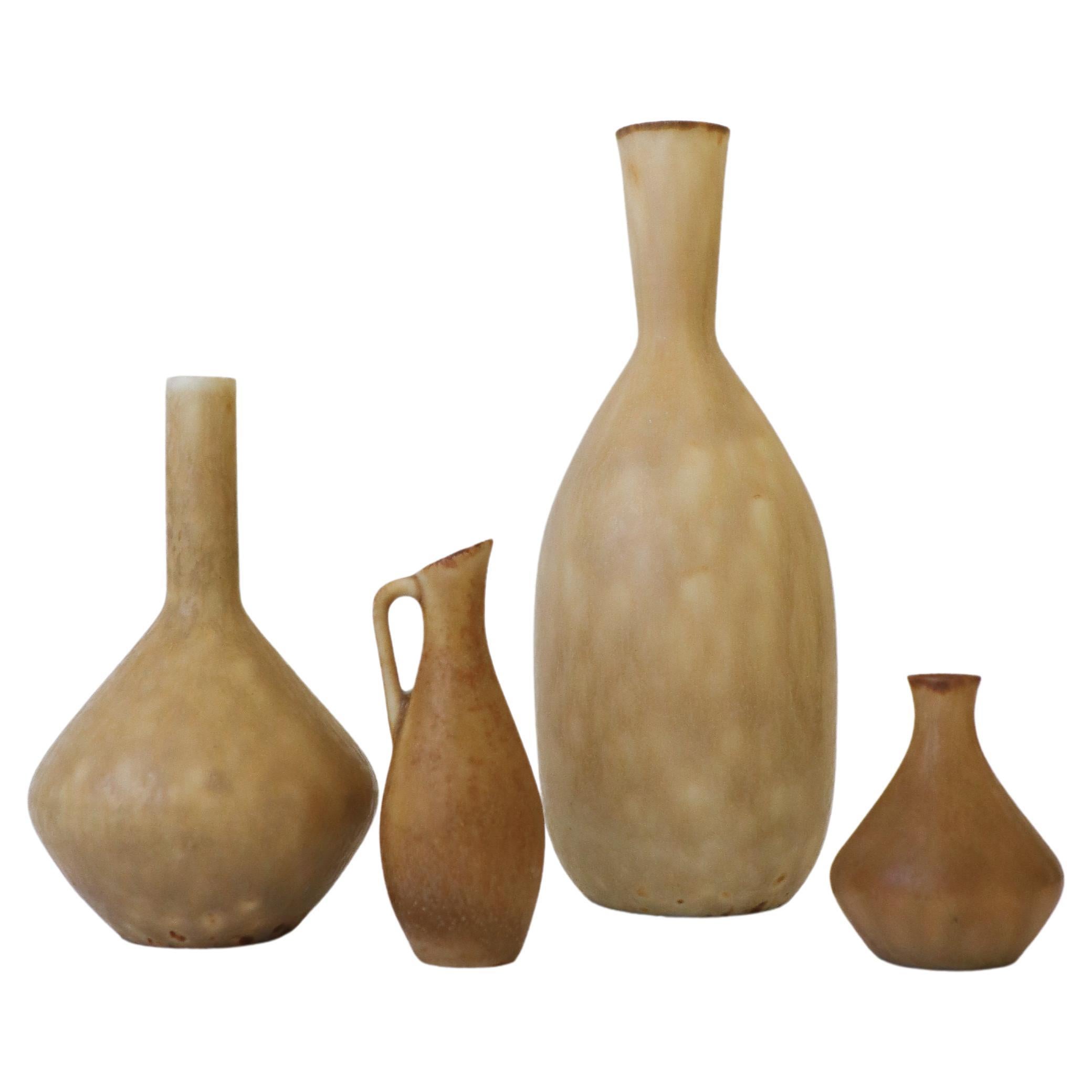 Group of 4 Vases, Rörstrand Carl-Harry Stålhane, Mid-Century Vintage For Sale