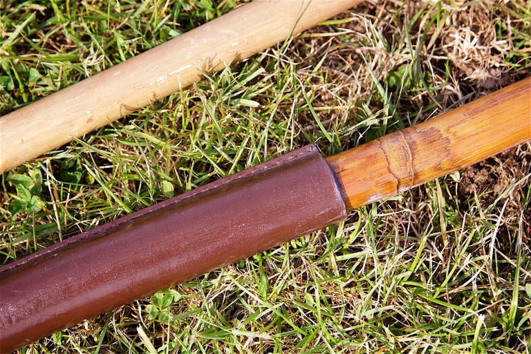 Group of 8 Lances, Mid20th Century, Some with Penants For Sale at 1stdibs