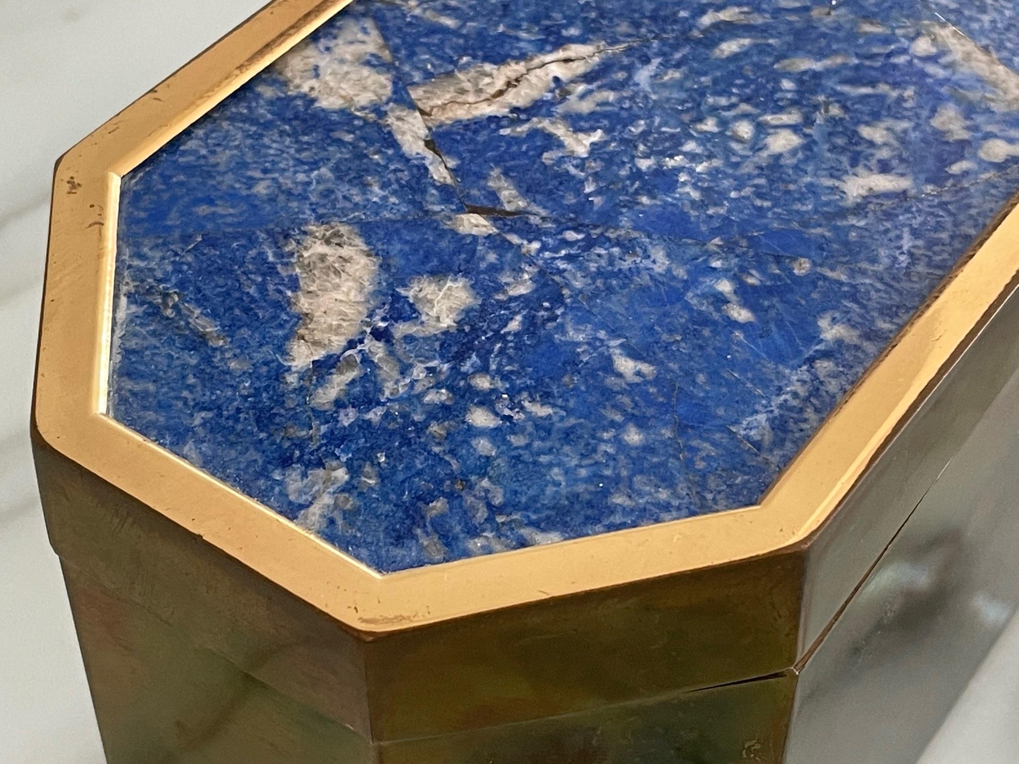 Group of Italian Boxes Lapis Lazuli and Tiger's Eye 2