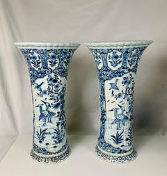 Group of Large Dutch Delft Jars and Vases 18th-19th and 20th Centuries