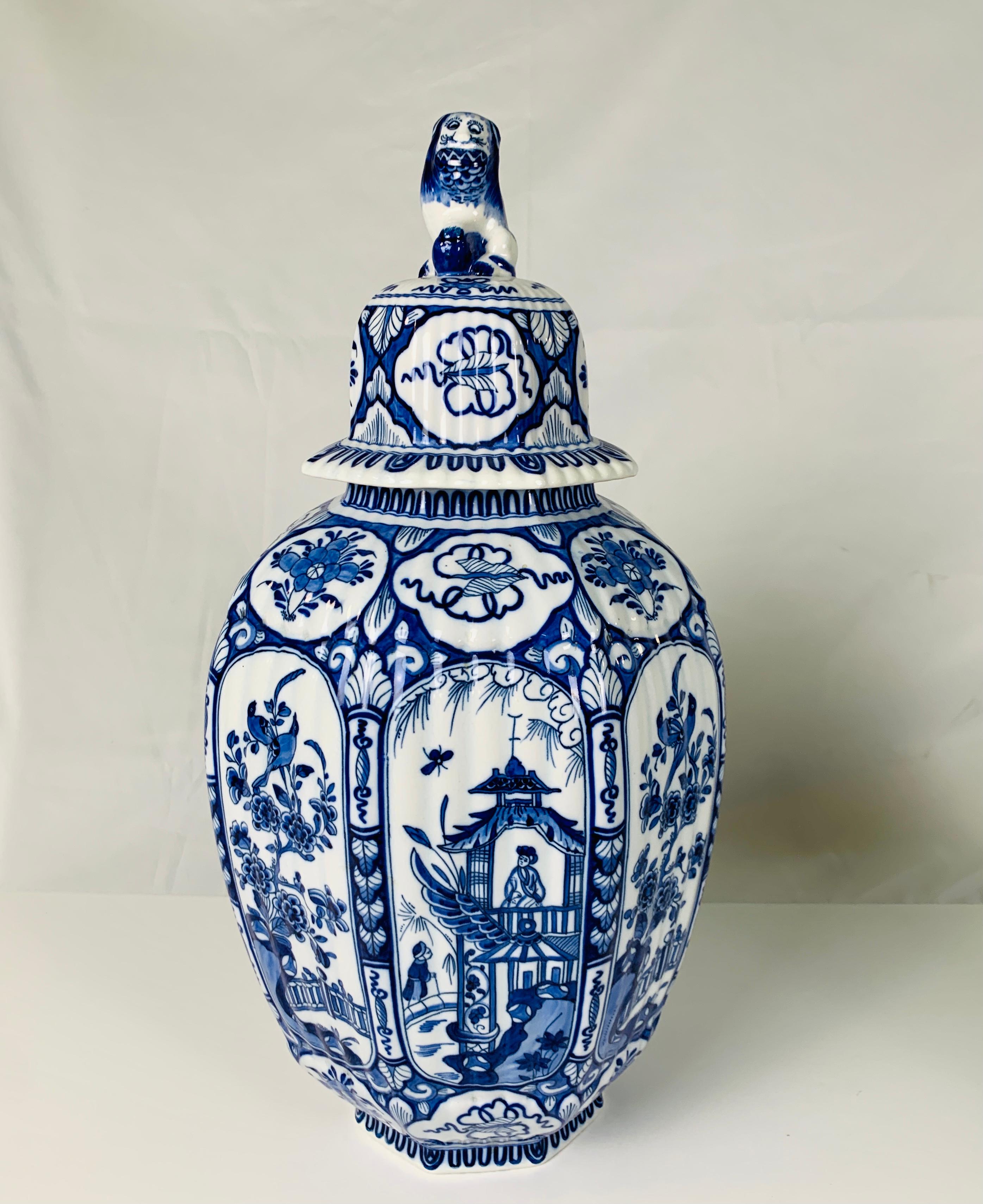 Rococo Group of Large Dutch Delft Jars and Vases 18th-19th and 20th Centuries
