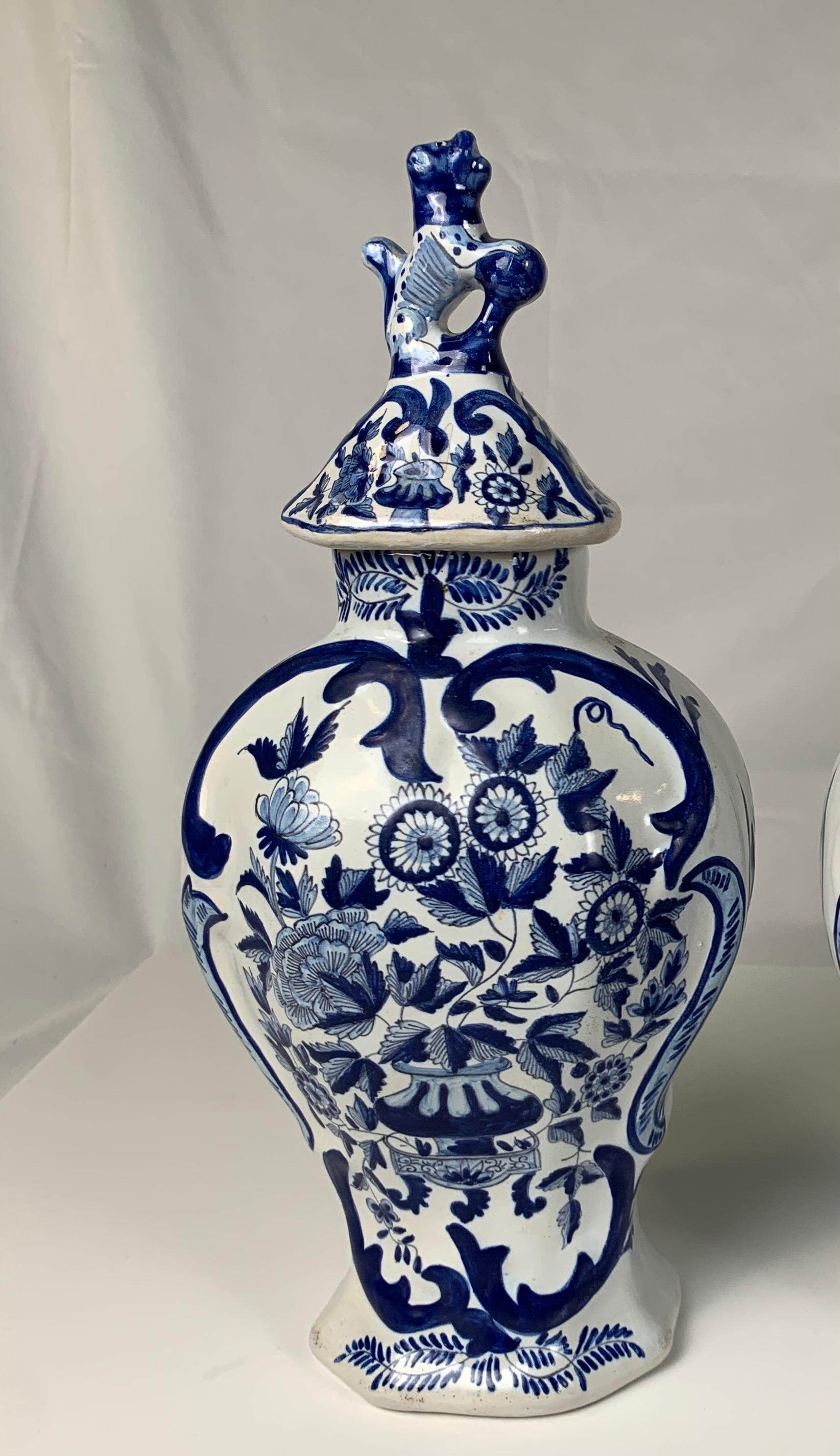 Group of Large Dutch Delft Jars and Vases 18th-19th and 20th Centuries 1