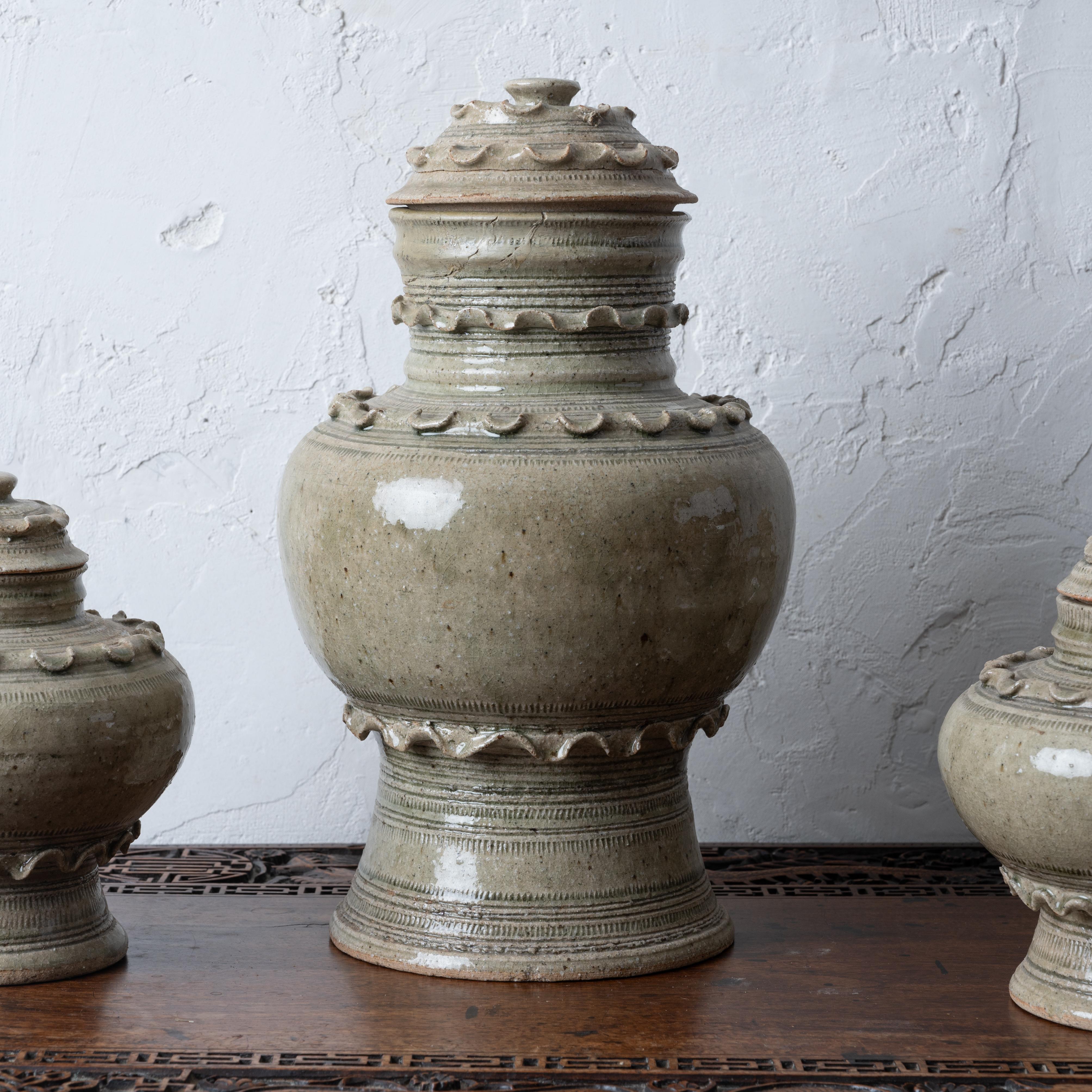 Mid-20th Century A Group of Thai Celadon Jars for Rosenthal-Netter, c.1960s For Sale