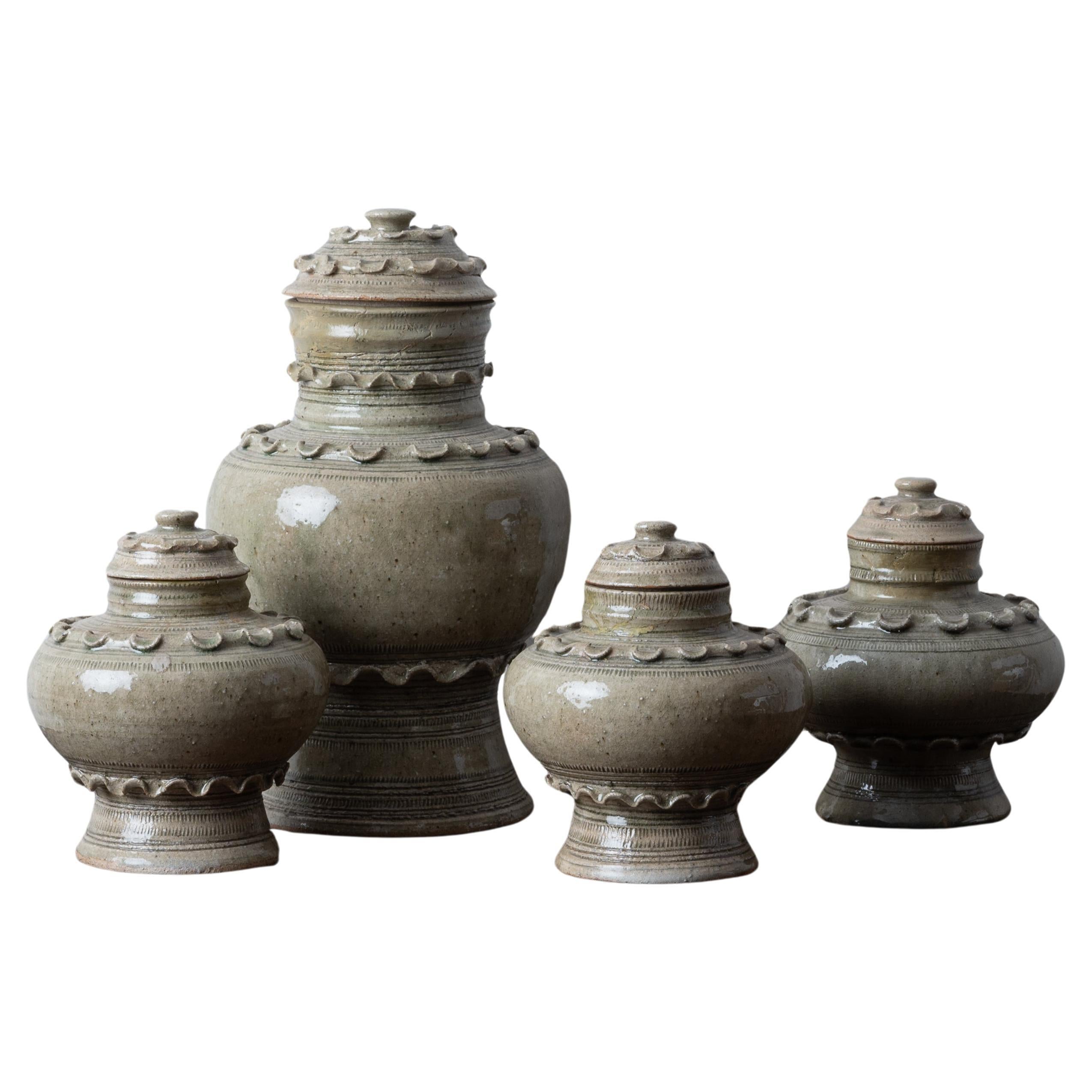 A Group of Thai Celadon Jars for Rosenthal-Netter, c.1960s