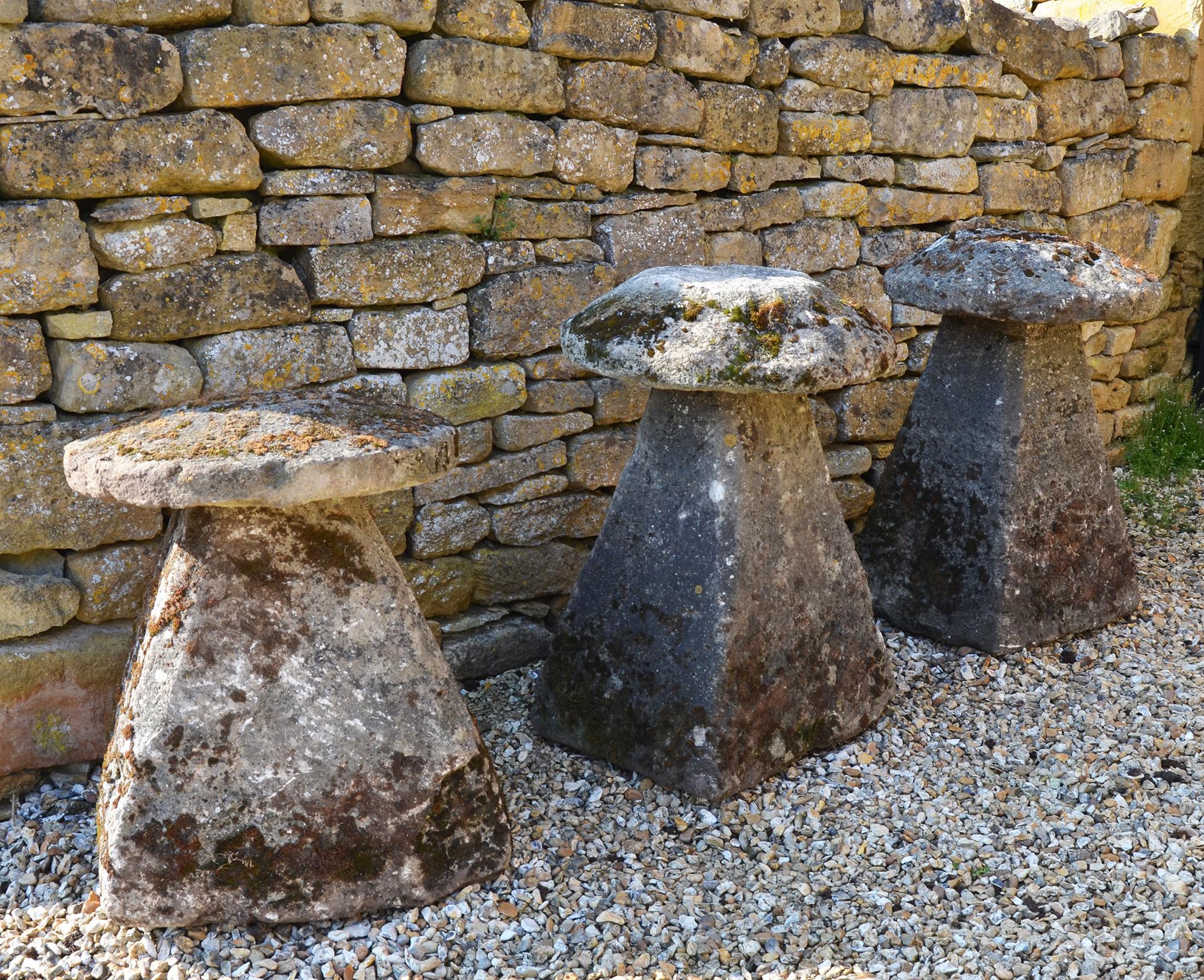 Group of Three 18th Century Staddlestones In Good Condition In Cheltenham, Gloucestershire