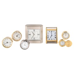 Vintage A Group of Tiffany and Cartier Desk Clocks 20th Century. Priced per clock.