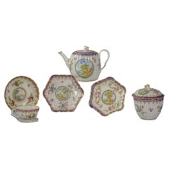 Group of Worcester Lord Henry Tynne Type Teawares, circa 1775