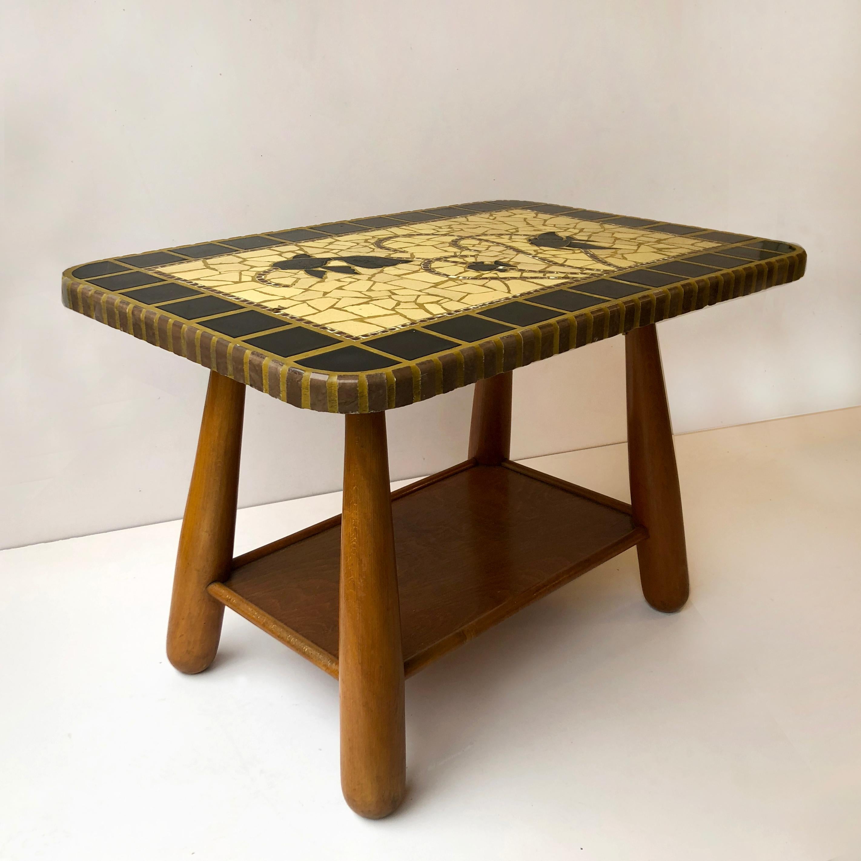 20ième siècle Gueridon ou table basse par Otto Gunsen & Philips Arcanter, circa 1945-1950 en vente