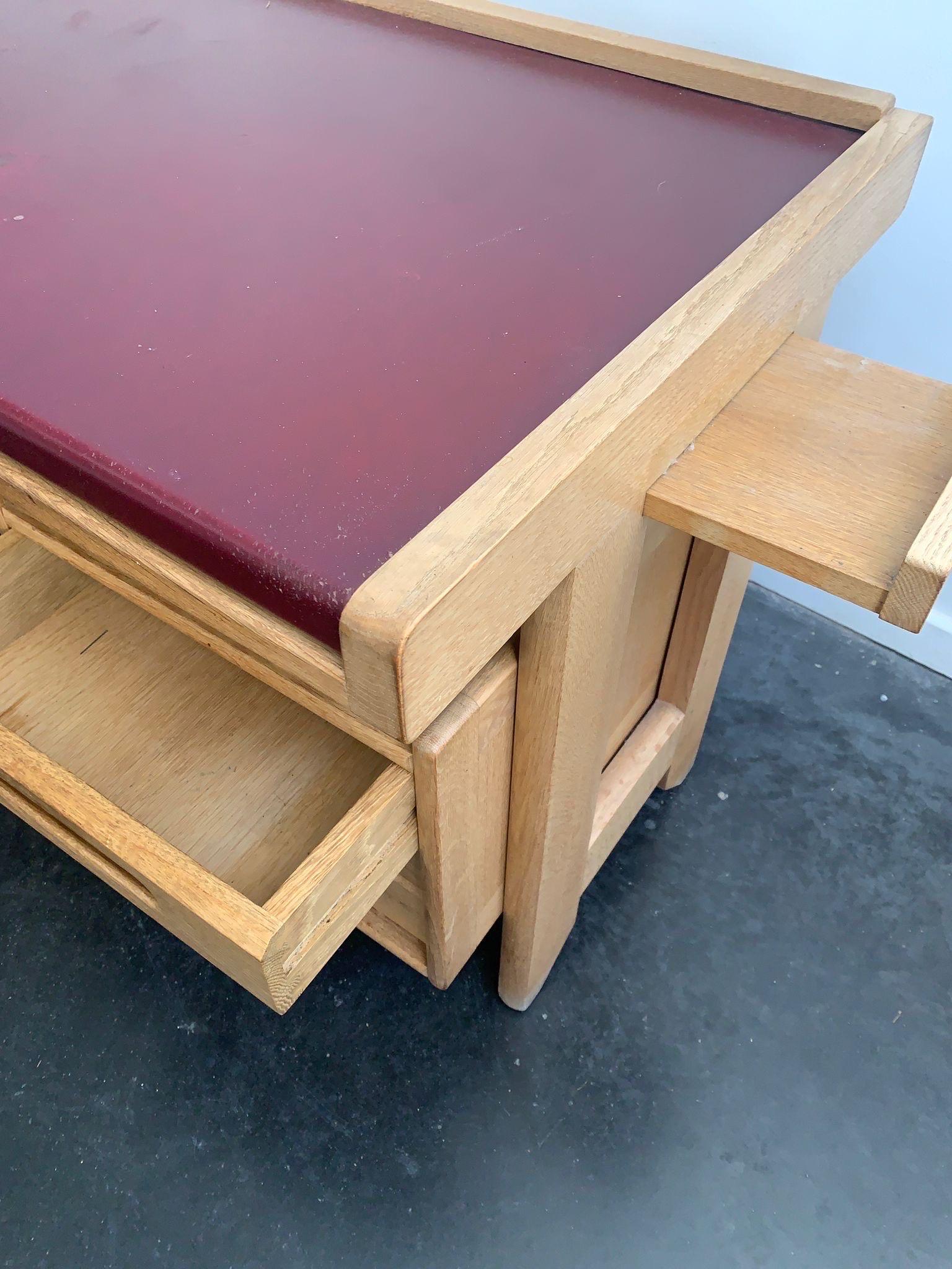 A Guillerme et Chambron Schreibtisch Edition Votre Maison (Eichenholz) im Angebot
