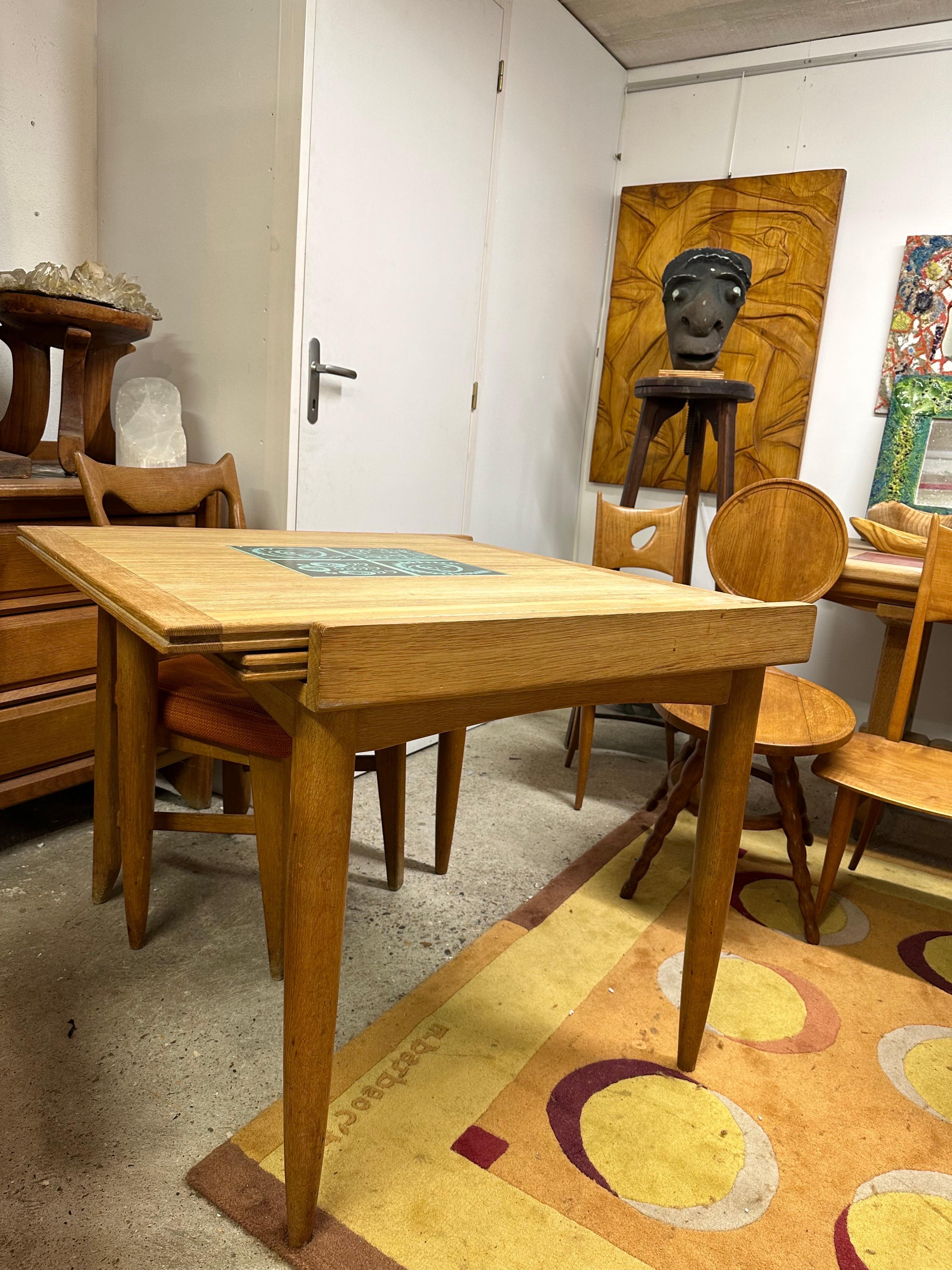 French Guillerme et Chambron  Extendable Center Table For Sale