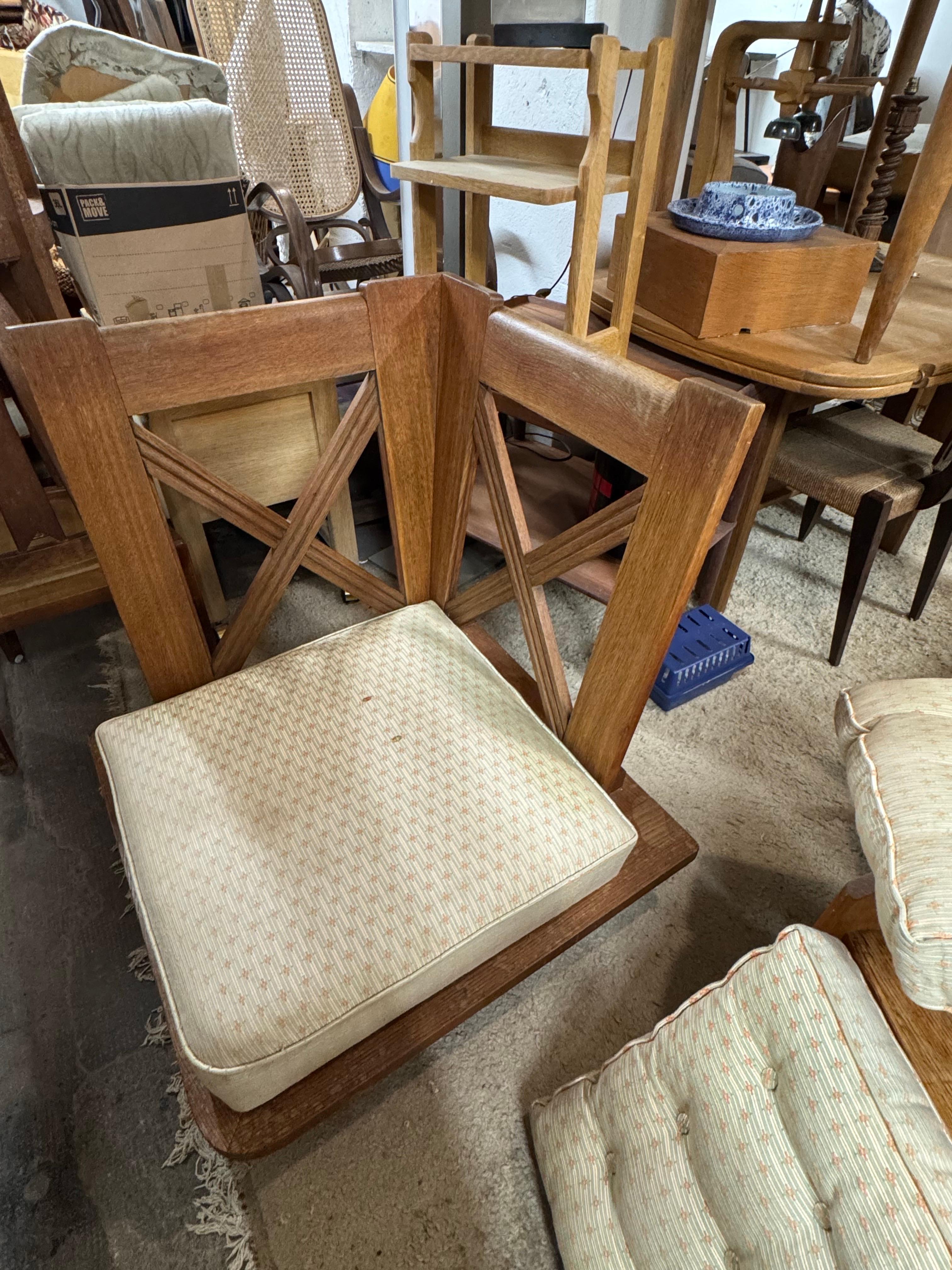 Un sillón Guillerme et Chambron de roble Francés en venta