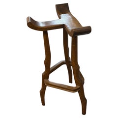 A Guillerme et Chambron unique bar stool