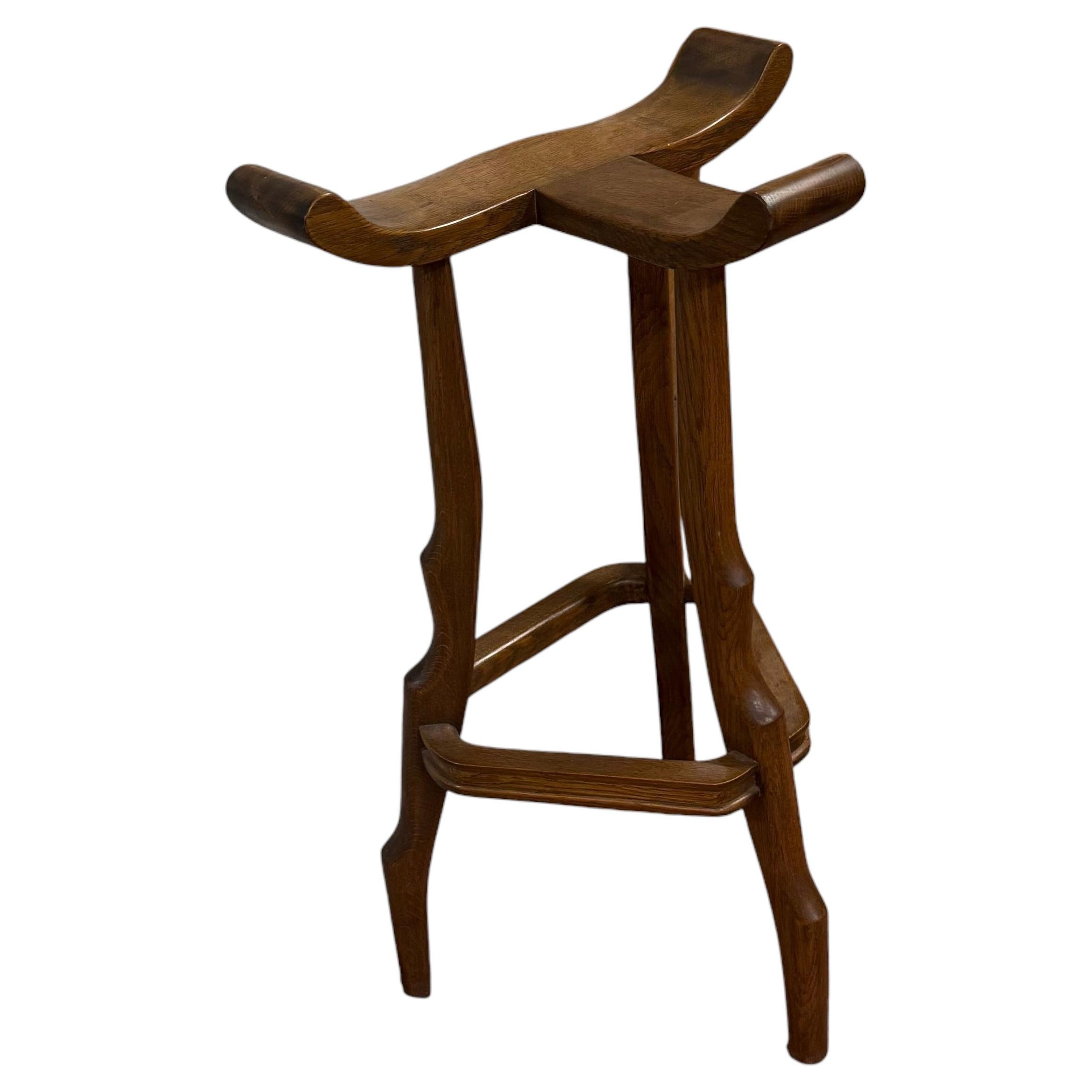 Ein einzigartiger Barhocker von Guillerme et Chambron im Angebot