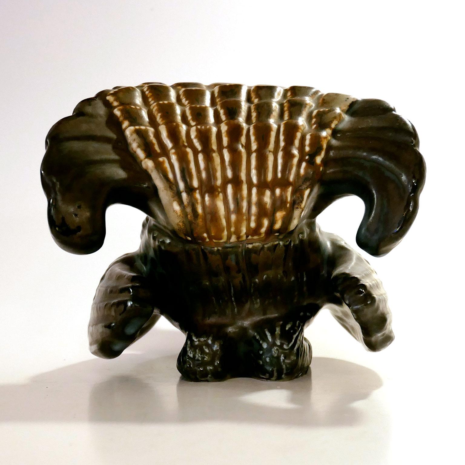 Swedish Gunnar Nylund Stoneware Figure of a Grouse, Rörstrand