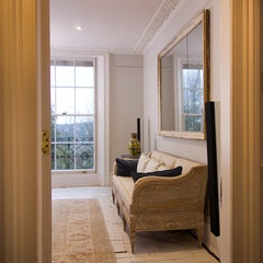 Gustavian Period Swedish Trågsoffa Sofa, Original Painted