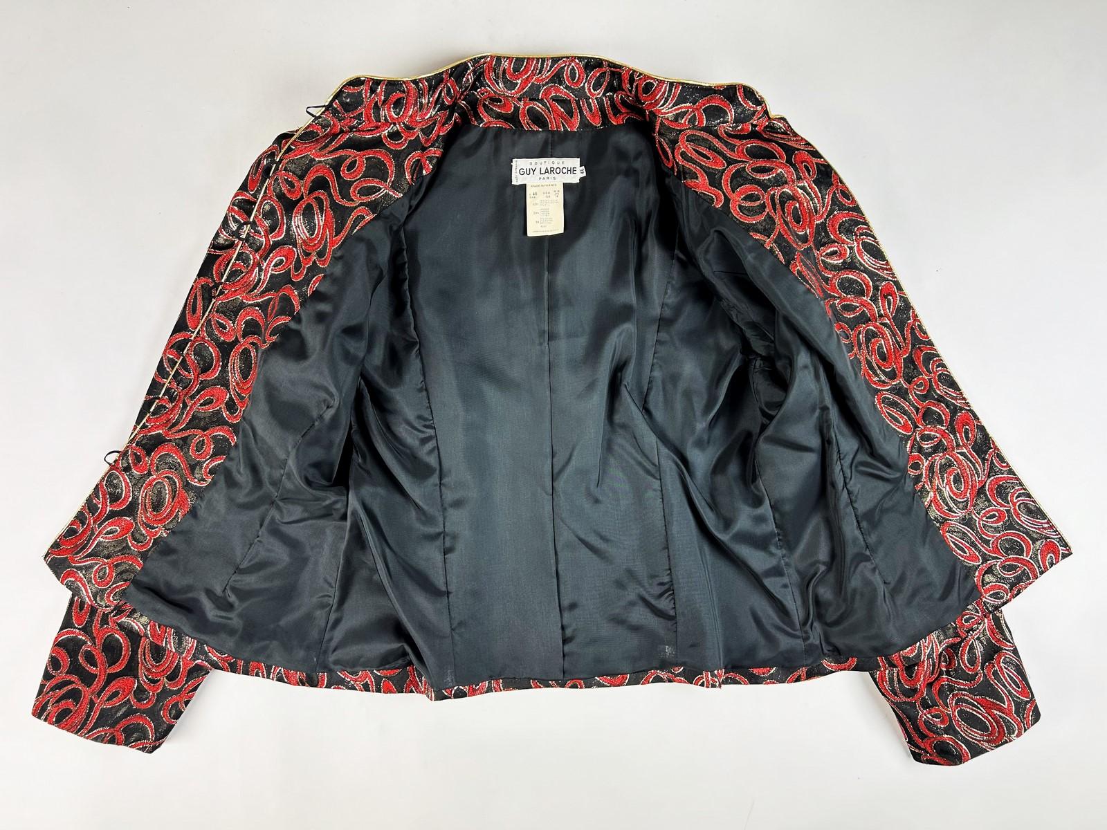 A Guy Laroche lamé jacket - France from the 1980s For Sale 6