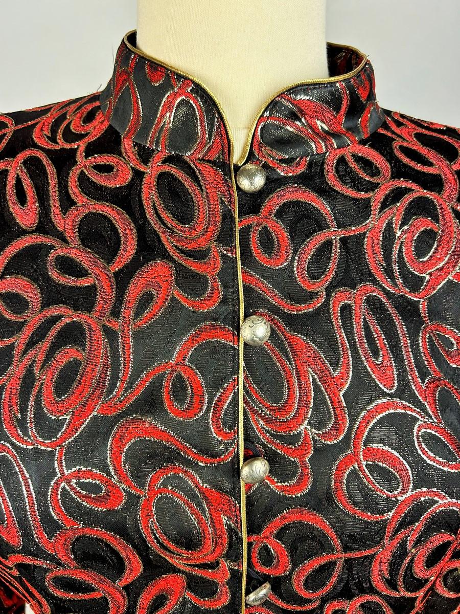 Women's or Men's A Guy Laroche lamé jacket - France from the 1980s For Sale