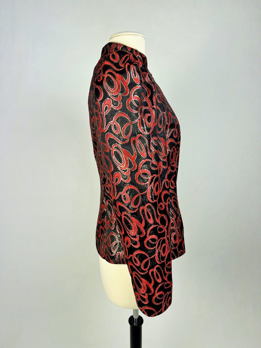 A Guy Laroche lamé jacket - France from the 1980s For Sale 3