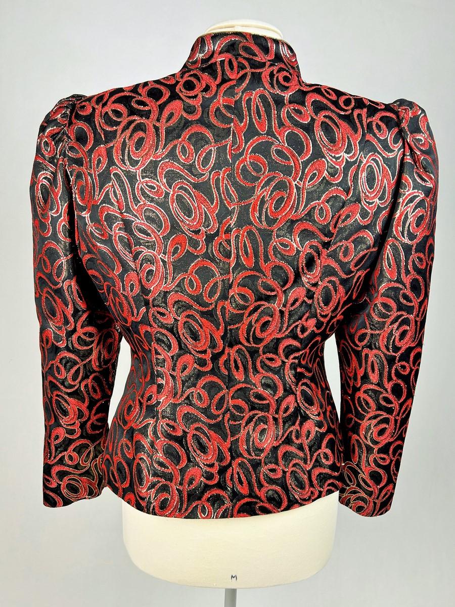 A Guy Laroche lamé jacket - France from the 1980s For Sale 4