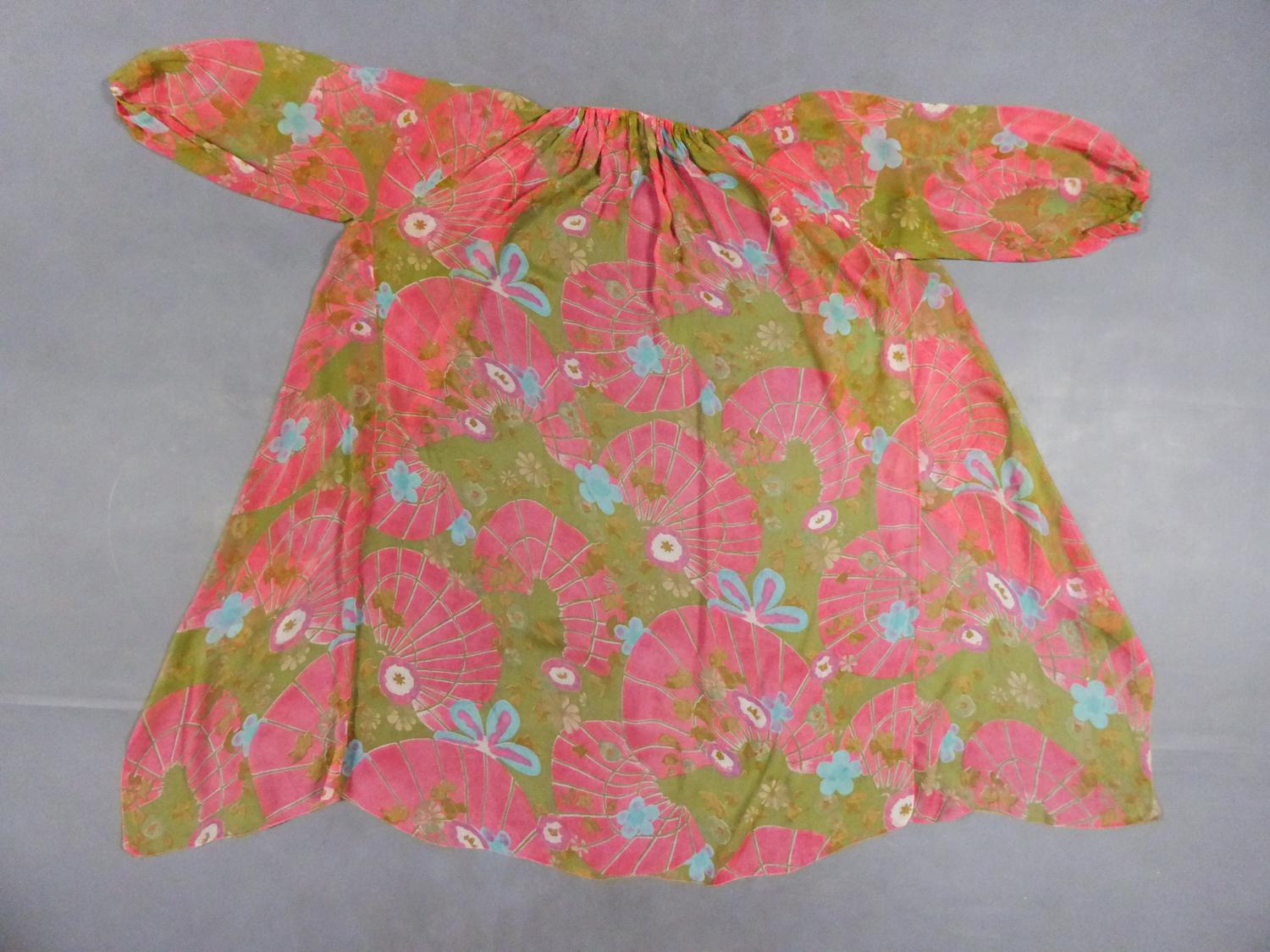 Women's A Guy Laroche Set in Printed Silk Crepe - French Circa 1965 For Sale