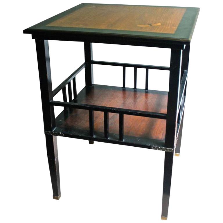 A. & H. Lejambre American Aesthetic Movement Tiered Square Table For Sale