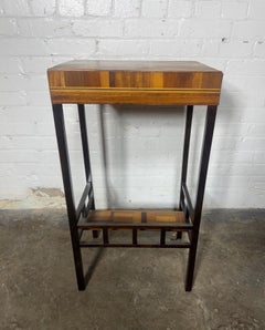 A. & H. Lejambre style American Aesthetic Movement Ebonized / inlay side table