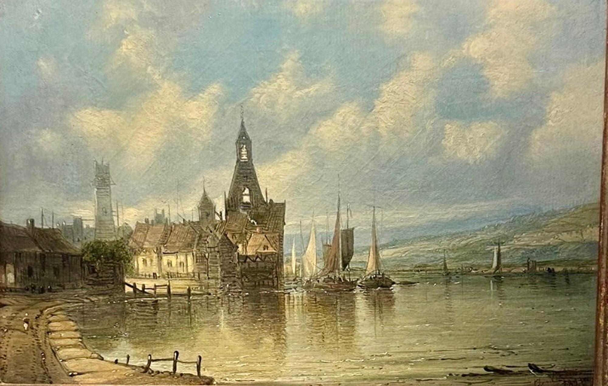A Lovely Oil on Canvas by A H Vickers probably a Baltic scene. Has been relined at some stage. Originally purchased from expensive West End Gallery in 20thc and has remained in family since. Image size Height 19 cm and Width 29 cm.

Alfred Henry