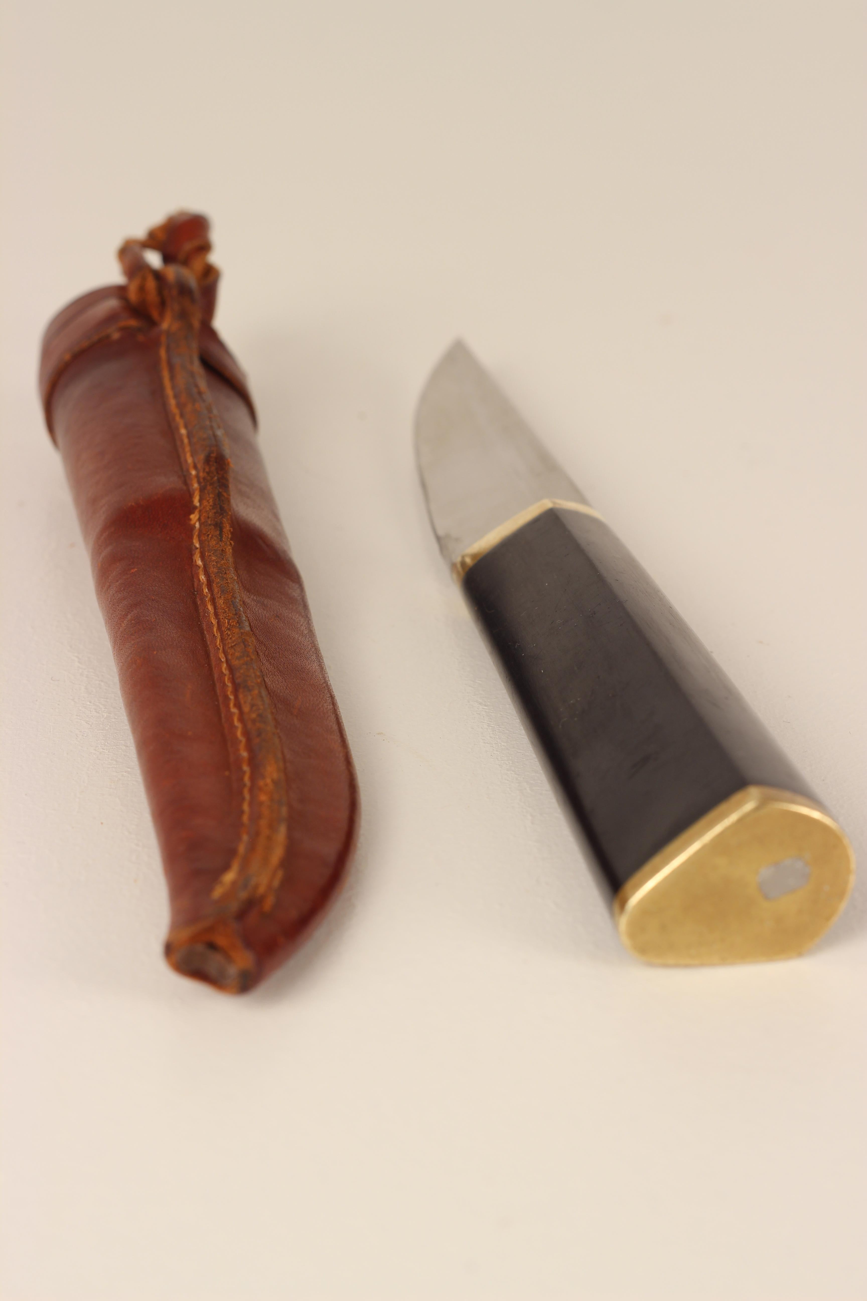 Hackman Finland Tapio Wirkkala Stainless Steel Puukko Knife in Leather Sheath 5