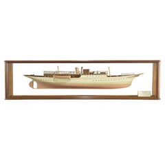 A half hull model of Egyptian Coast Guard Cutter Ab-Bass by G.L.Watson, 1891